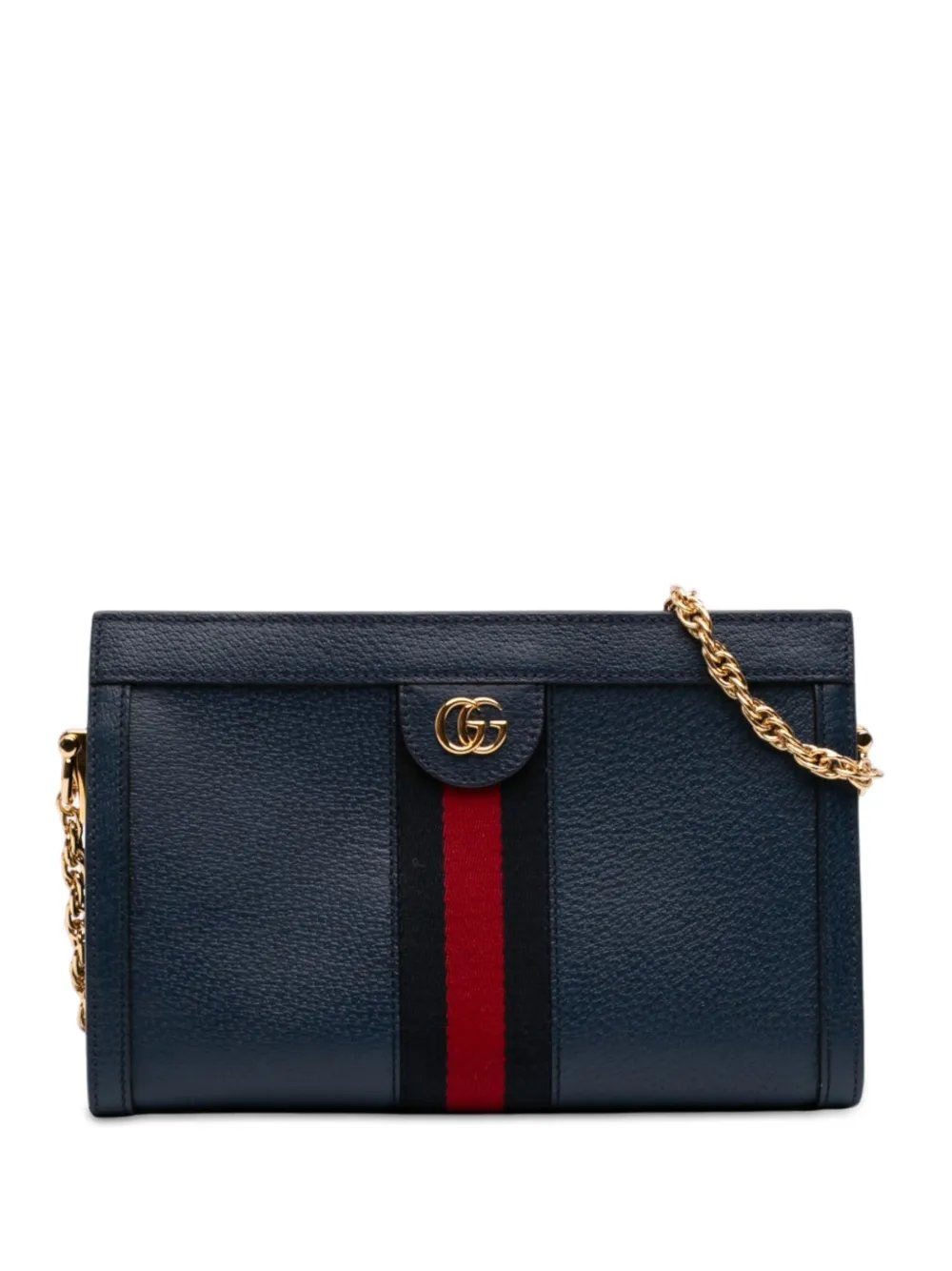 2016-2026 Small Calfskin Web Ophidia Chain crossbody bag