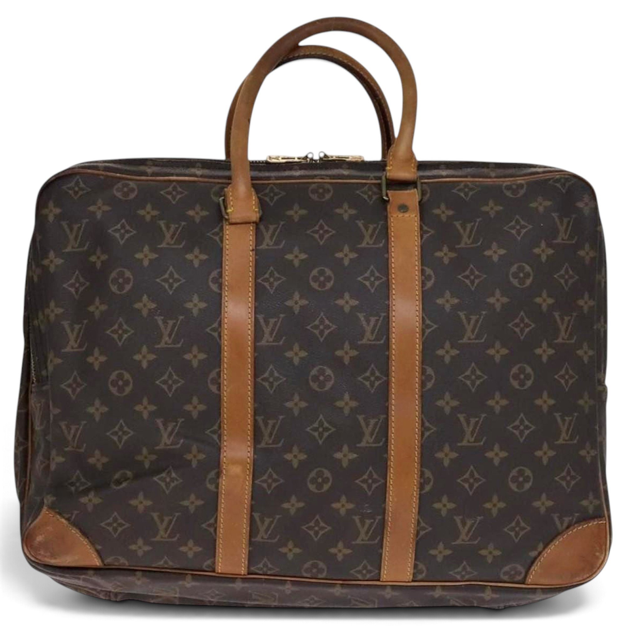 Leather bowling bag