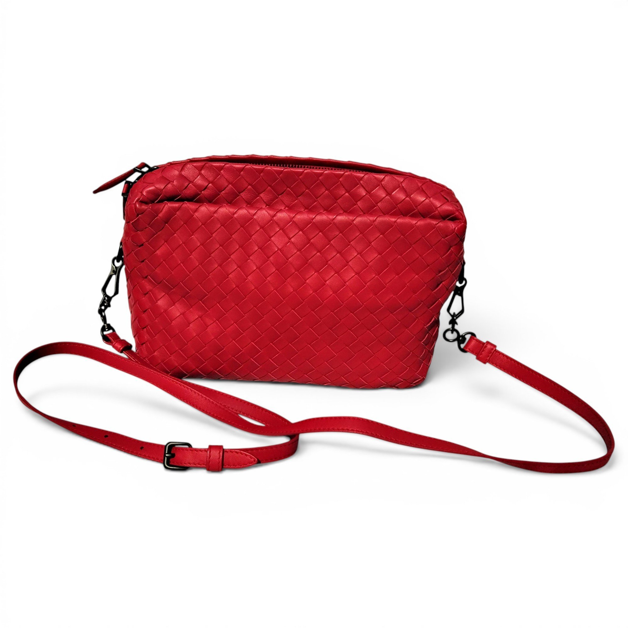 Leather clutch bag