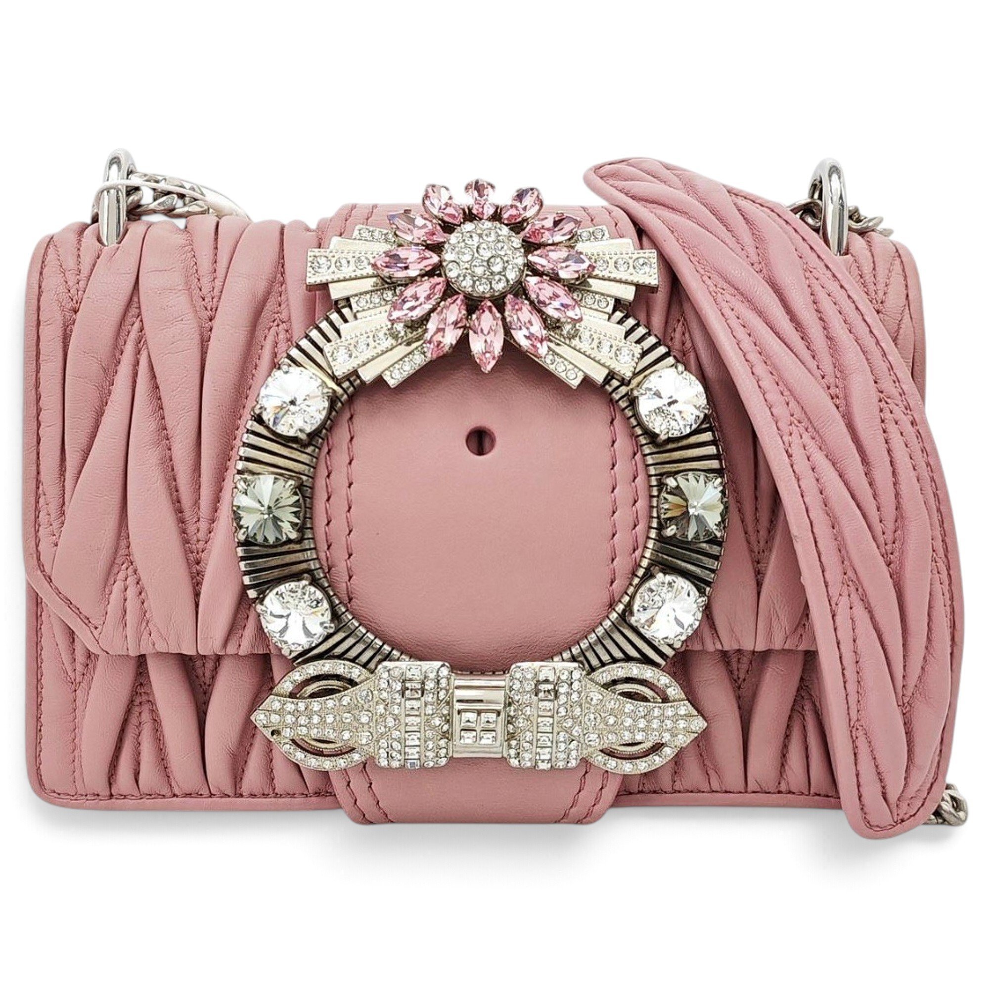 Miu Lady leather handbag