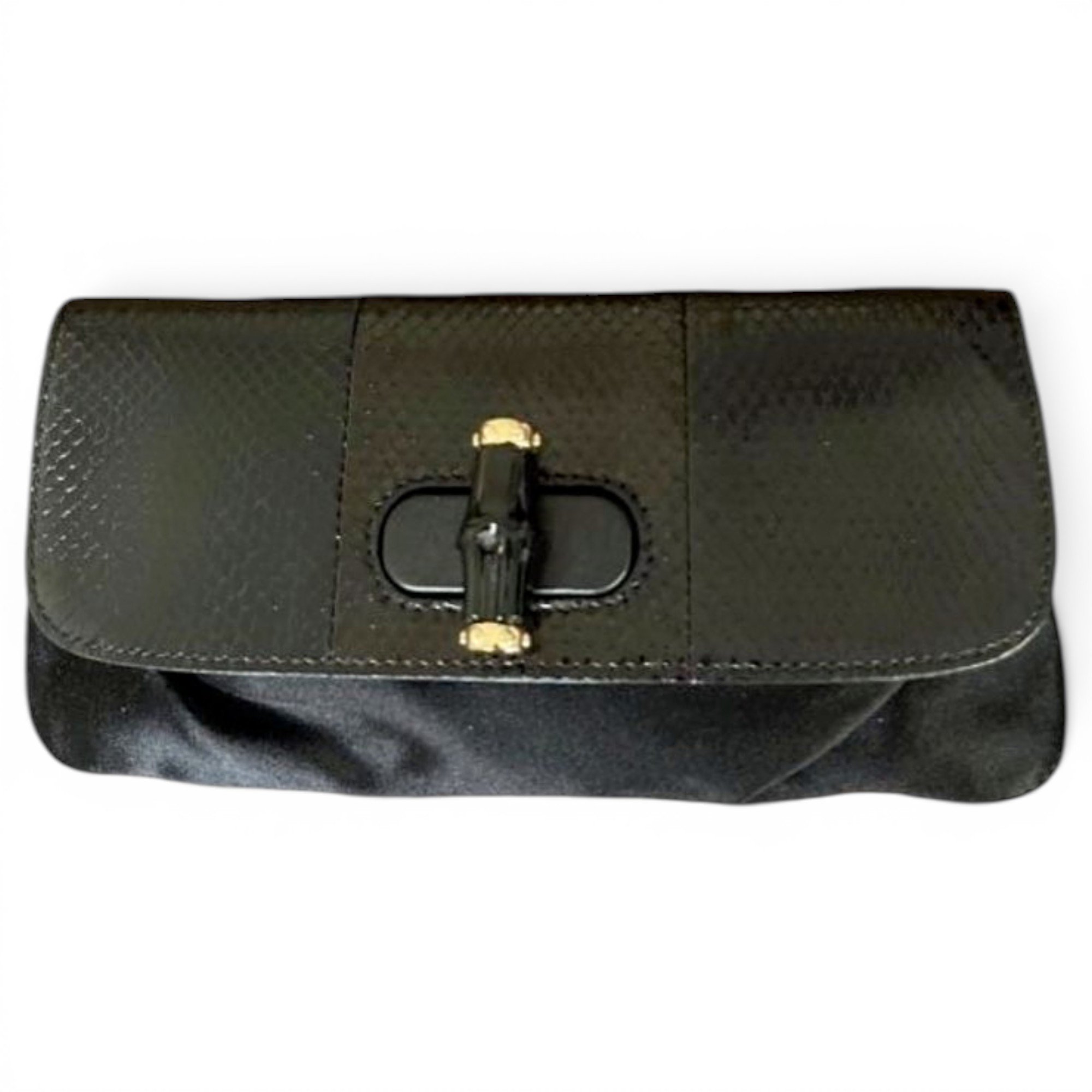 Bamboo silk clutch bag