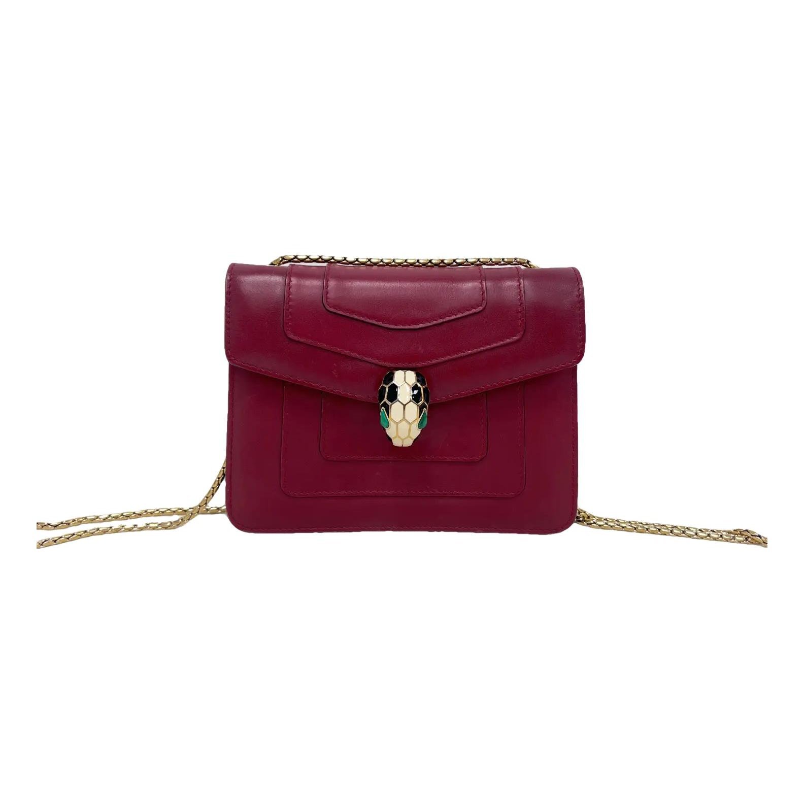 Serpenti leather handbag