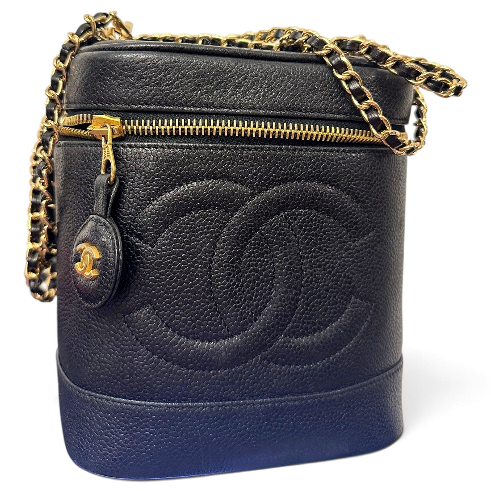 Vanity leather handbag