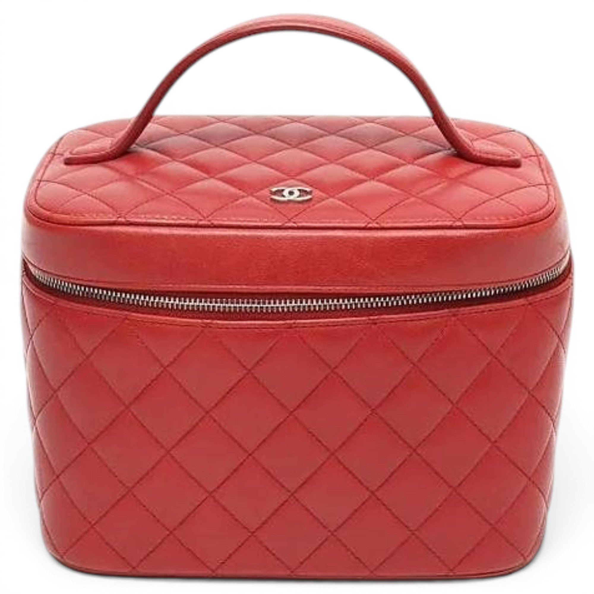 Vanity leather handbag