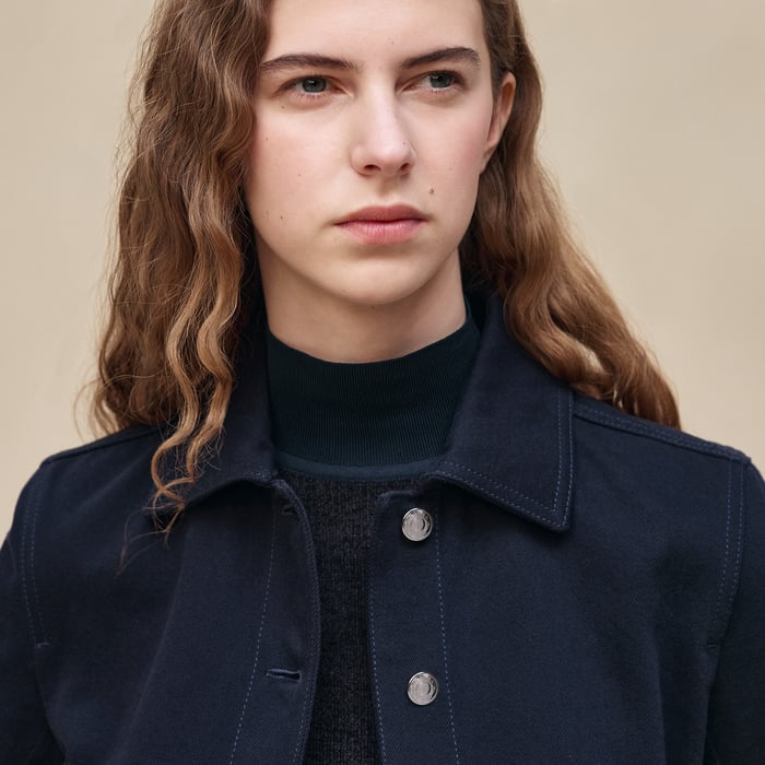 Bleu Noir Denim Equestrian Jacket