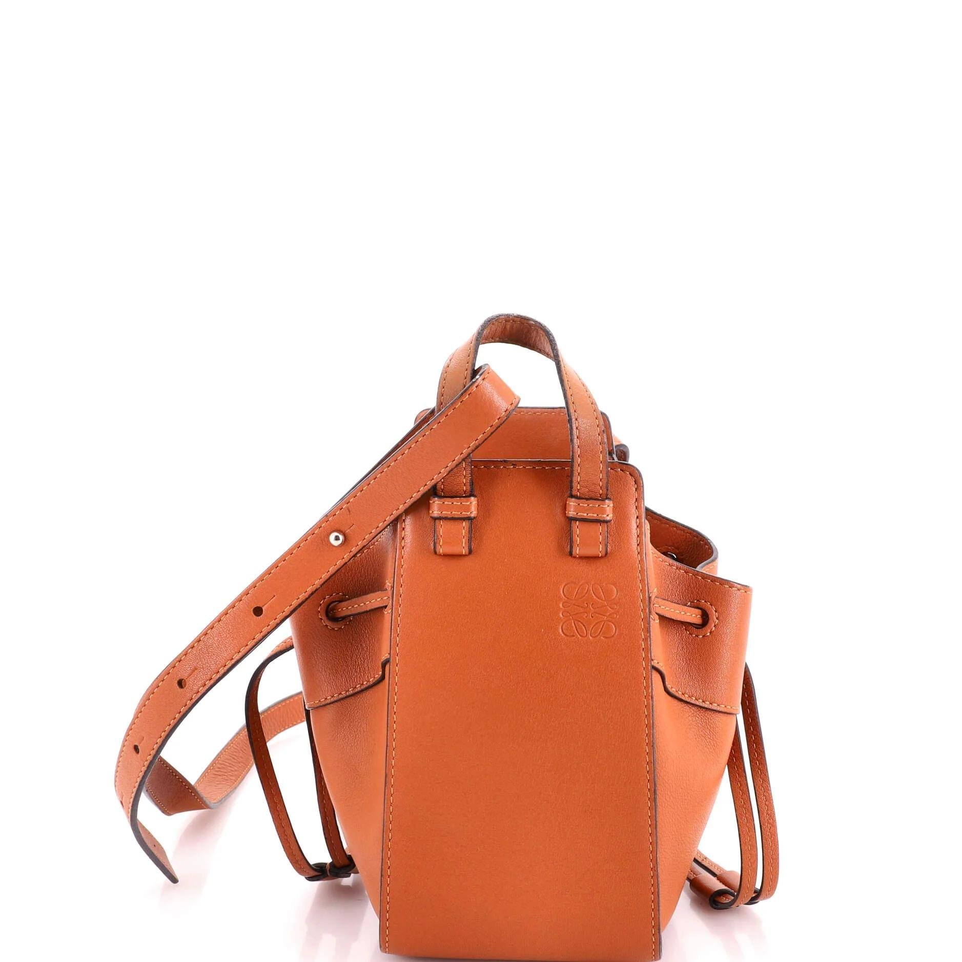 Hammock leather handbag