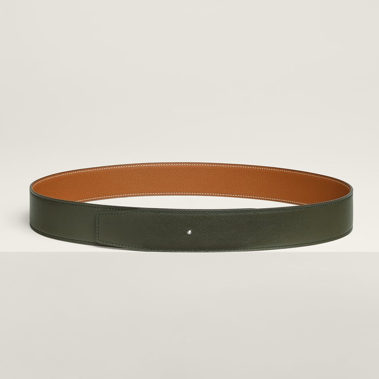 Reversible leather strap 38 mm