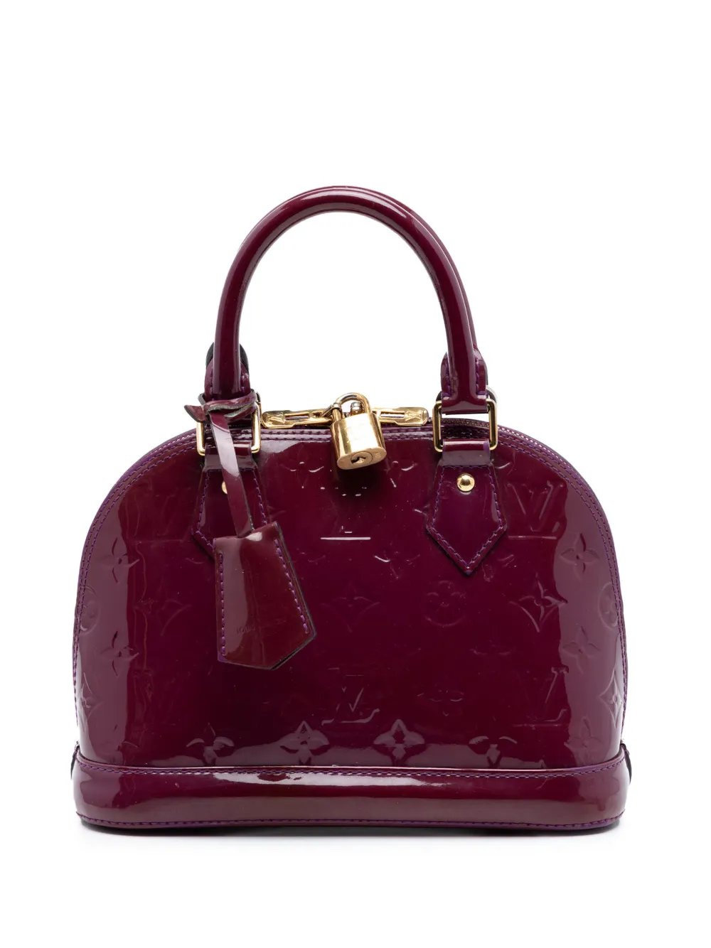 2014 Monogram Vernis Alma BB satchel