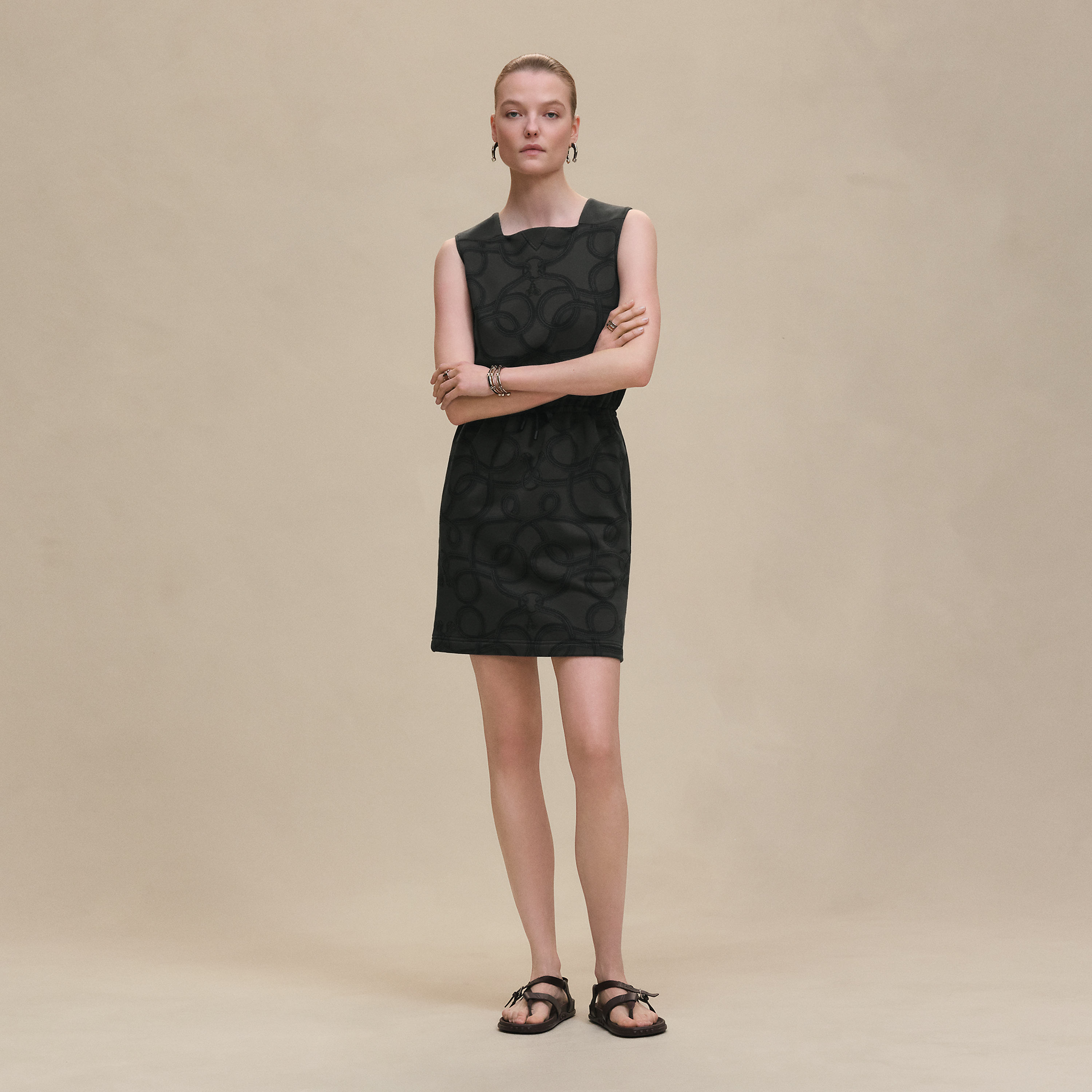 "Palefroi Remix" sleeveless dress