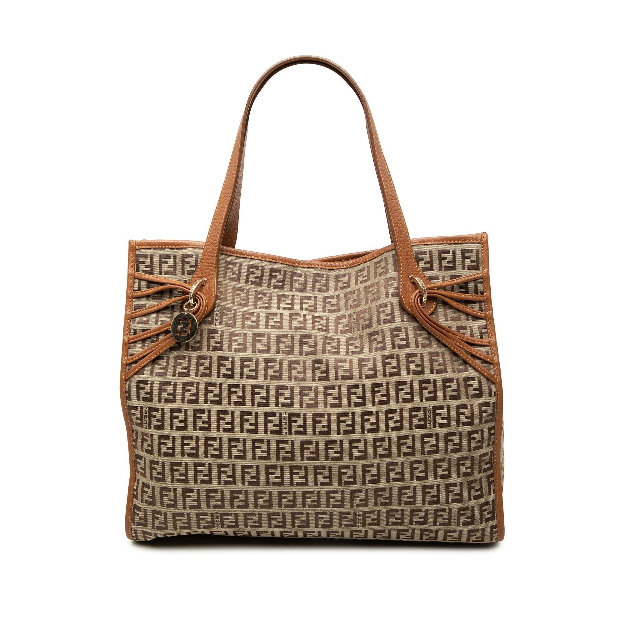 Pocket leather tote