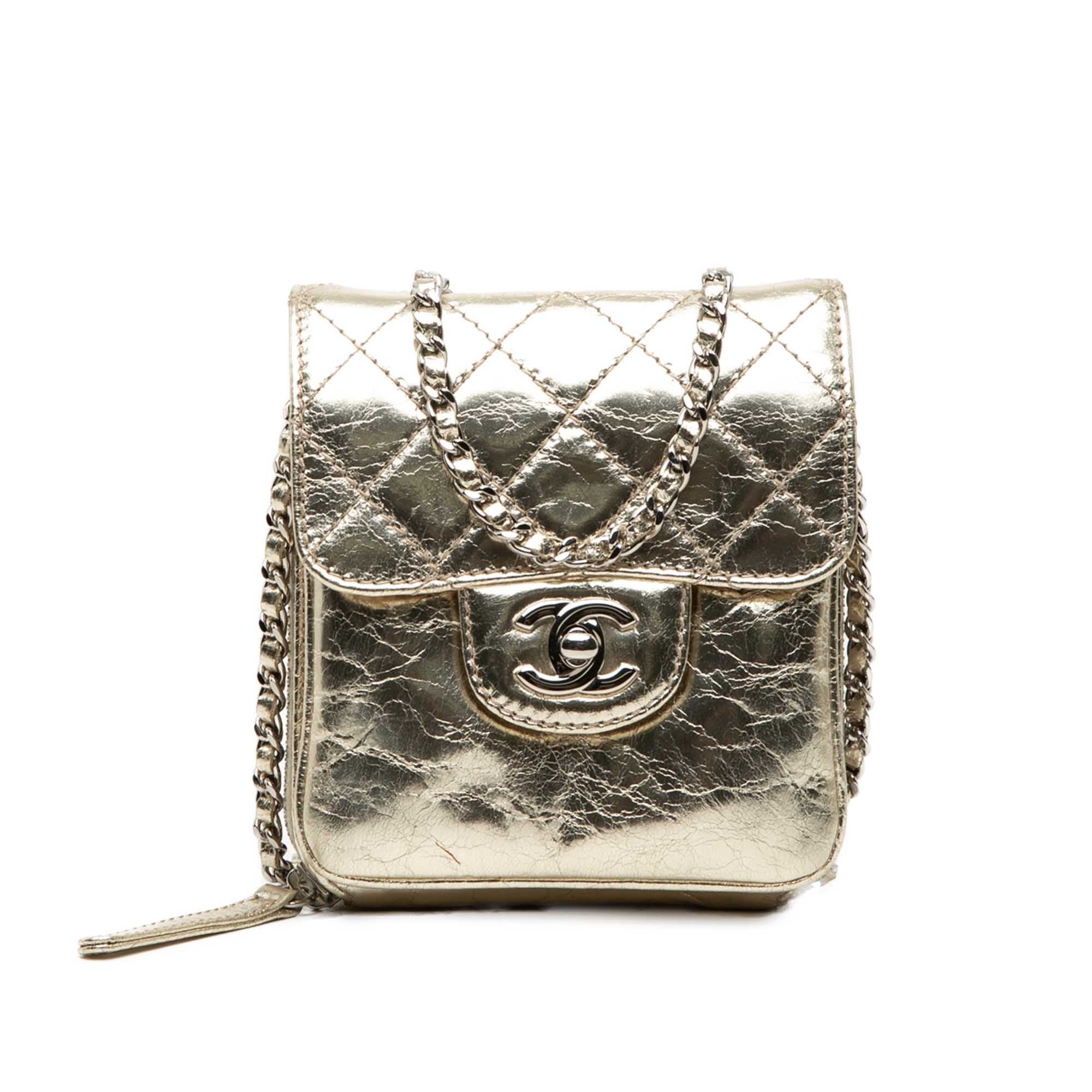 Wallet On Chain leather crossbody bag