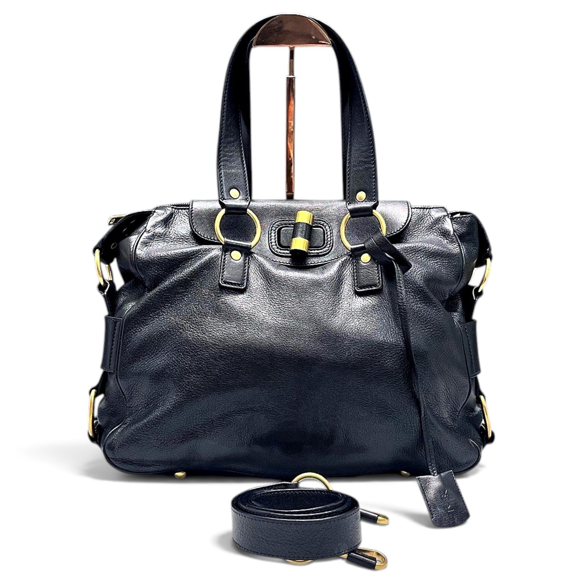 Leather handbag