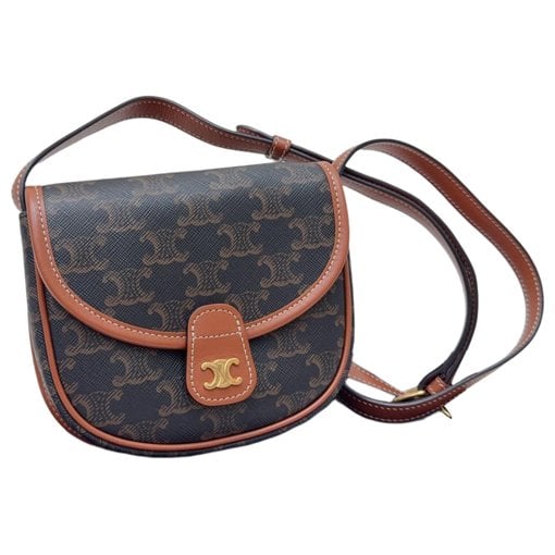Triomphe leather handbag