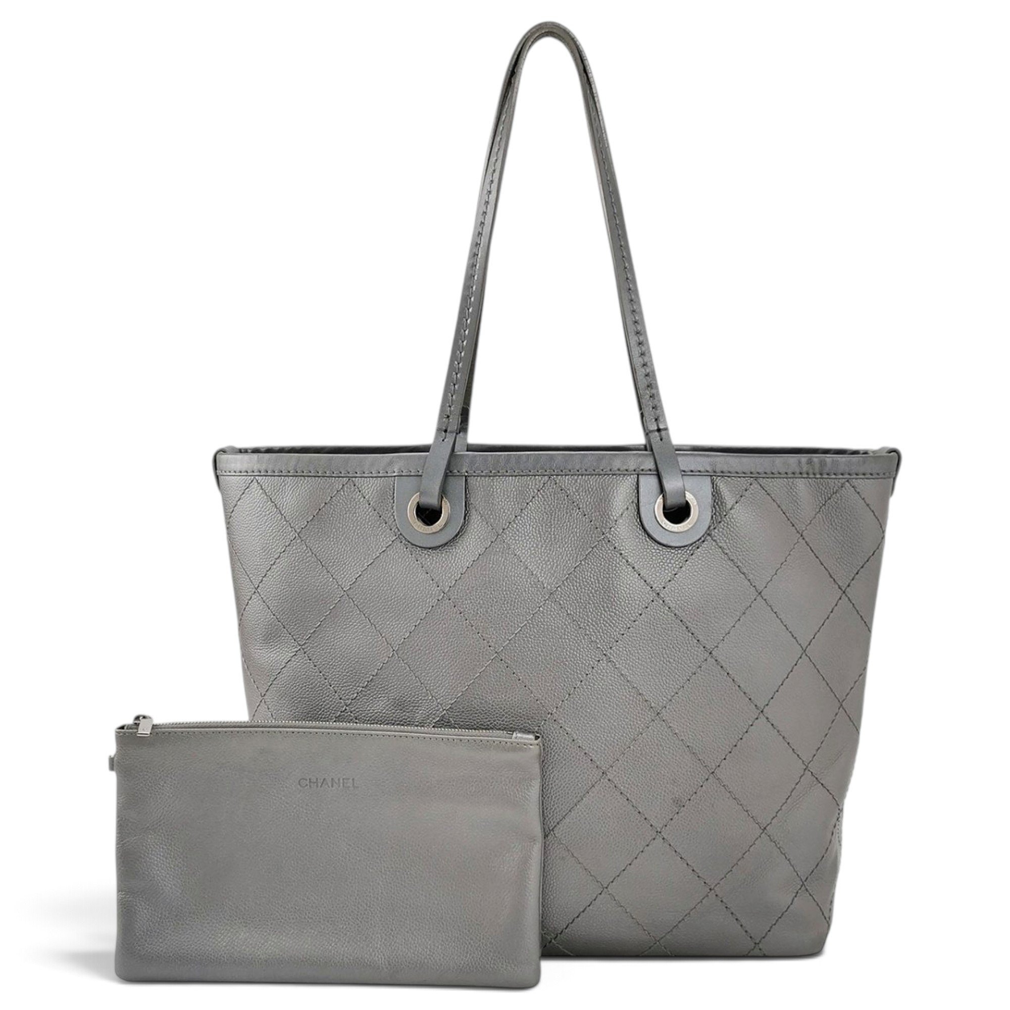 Grand shopping leather tote