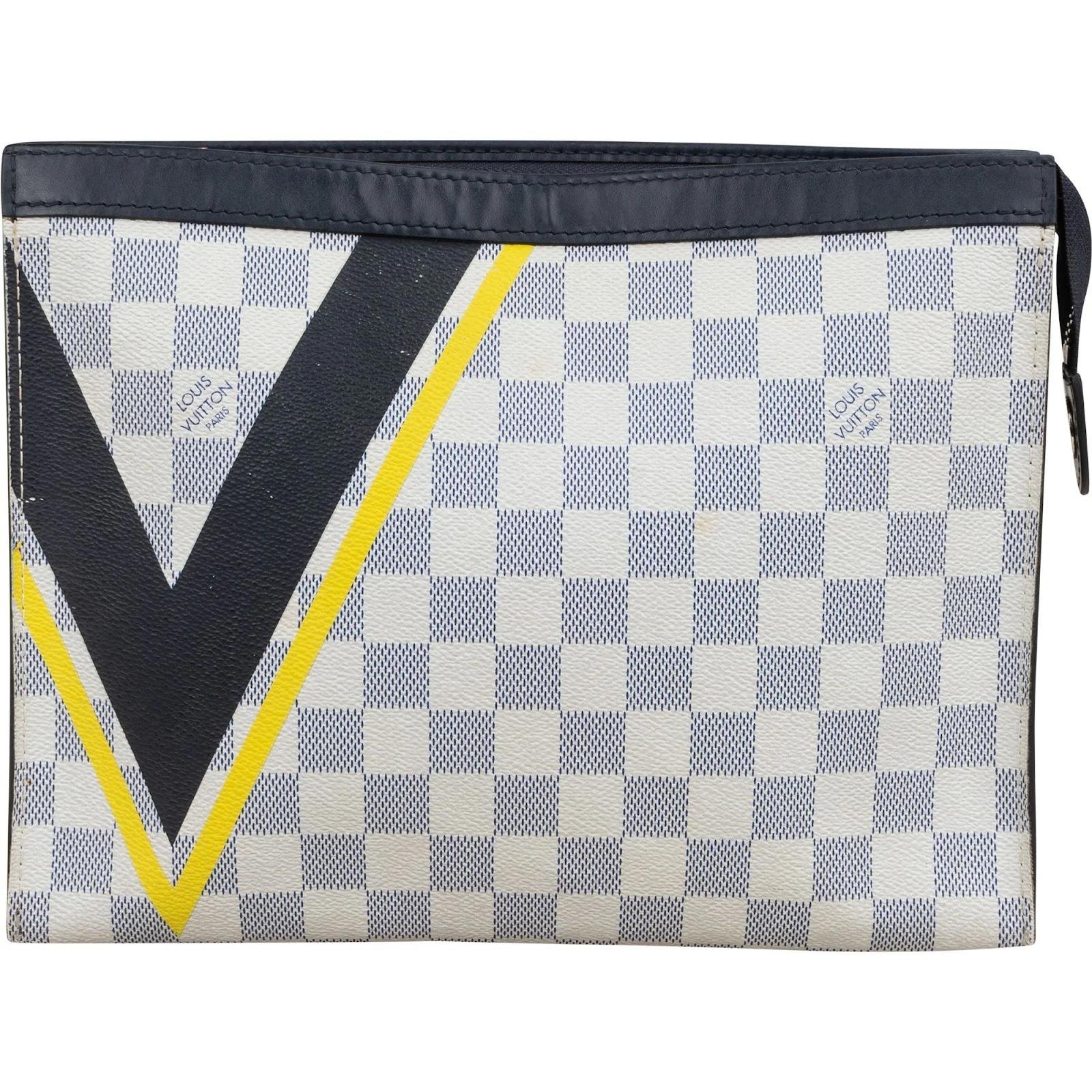 Leather clutch bag