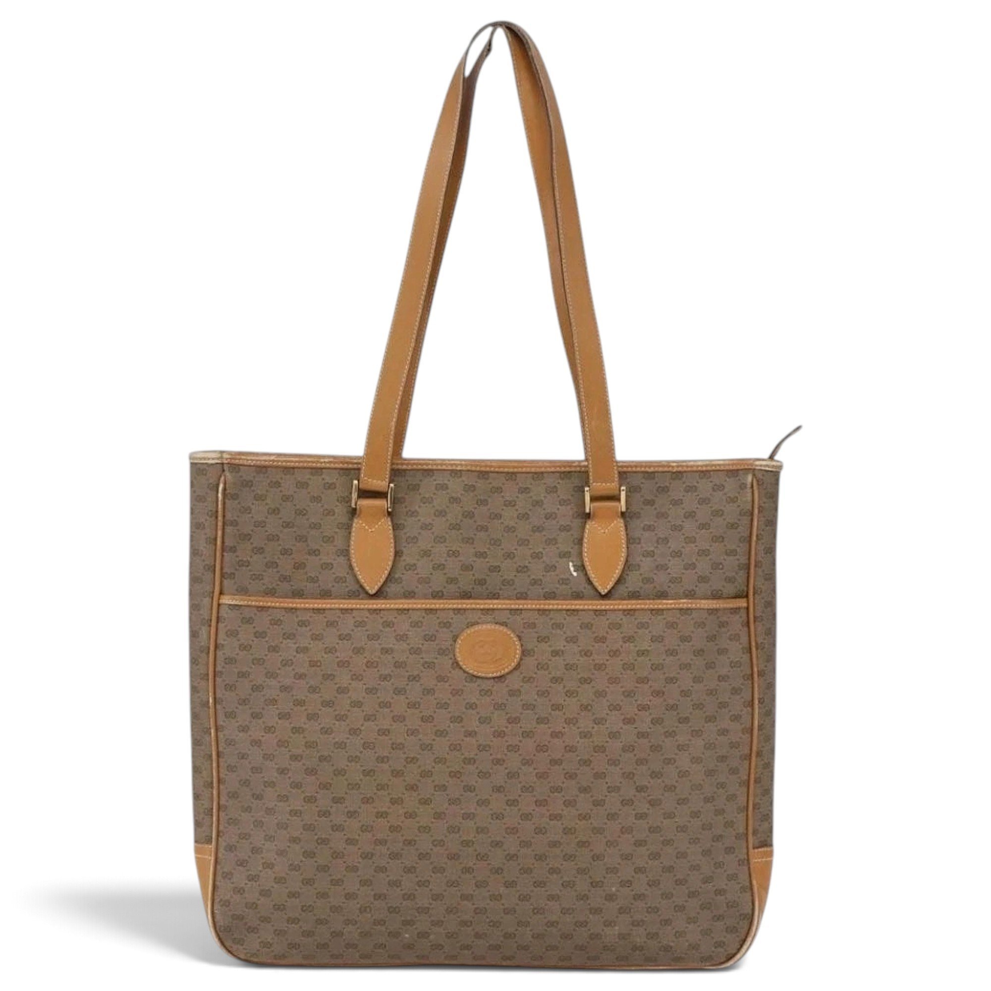Leather tote