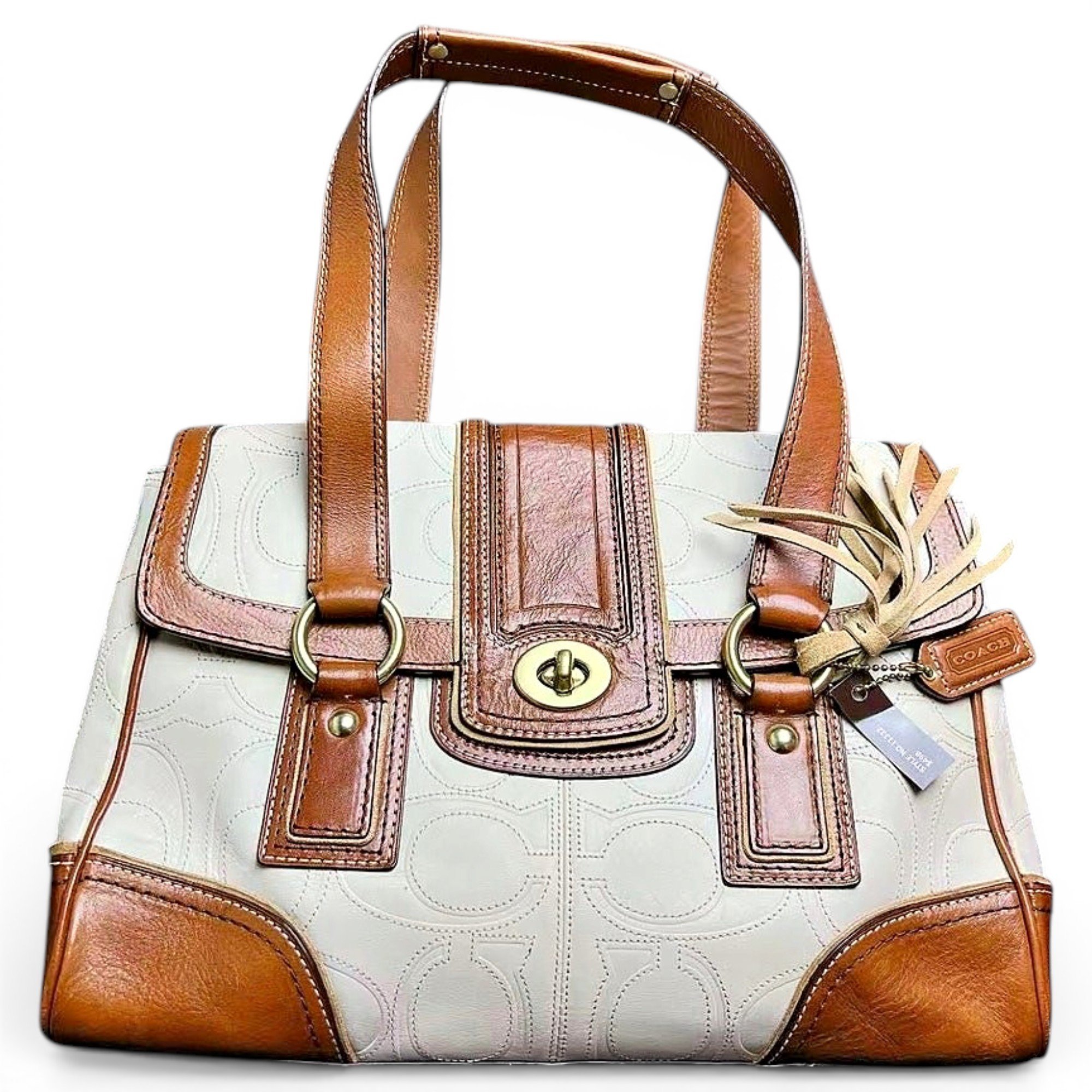 Signature Sufflette leather handbag
