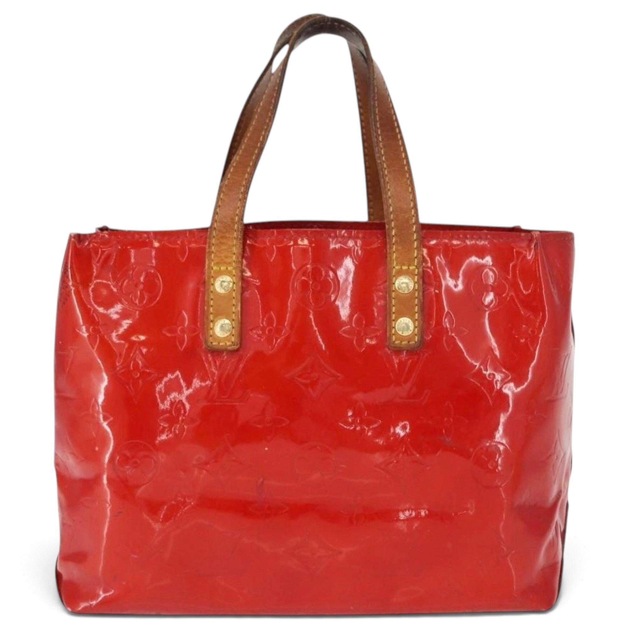 Reade patent leather handbag
