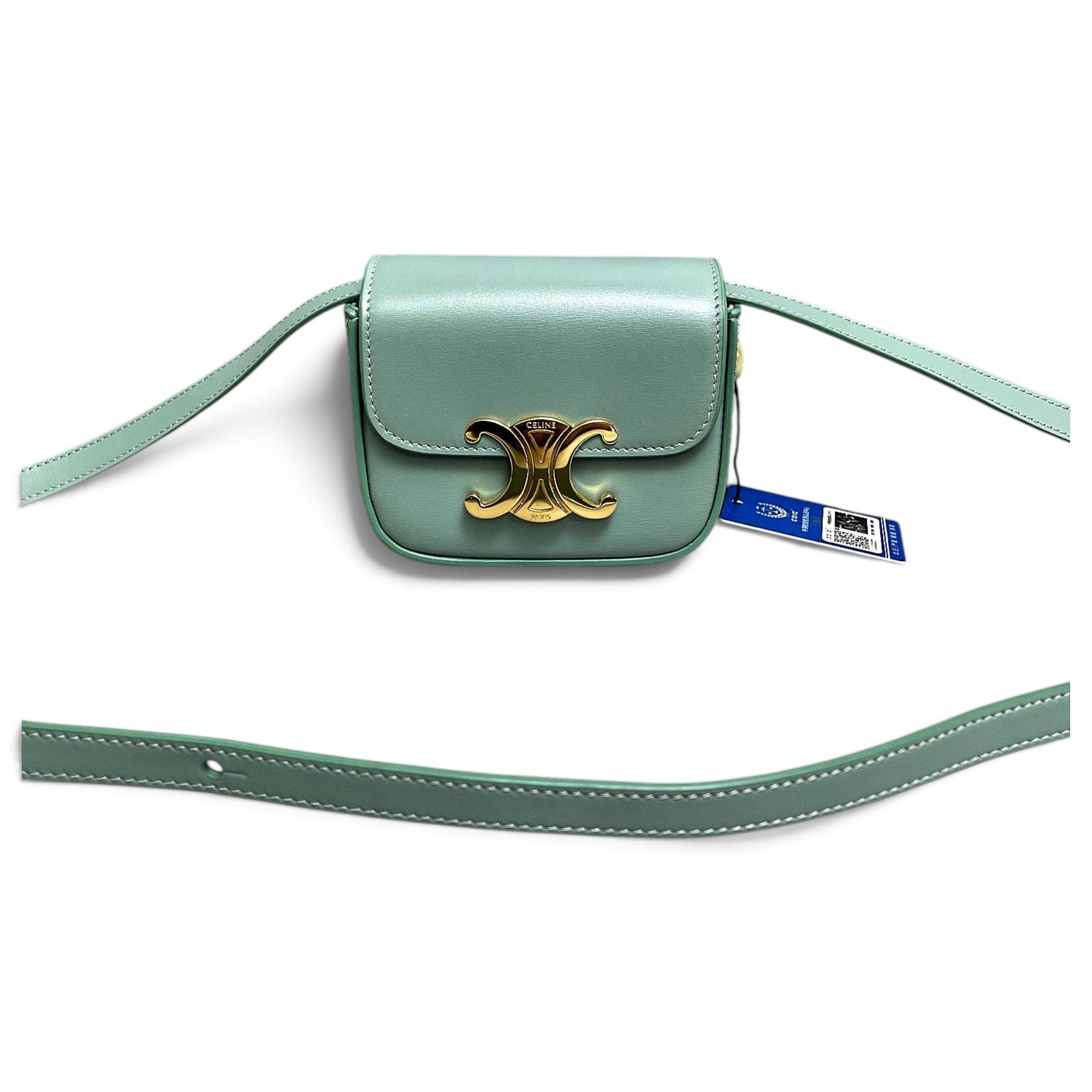 Triomphe leather handbag