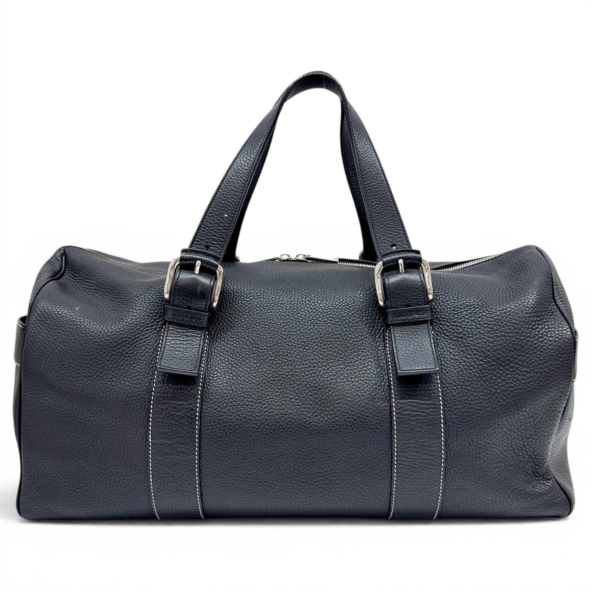 Leather travel bag