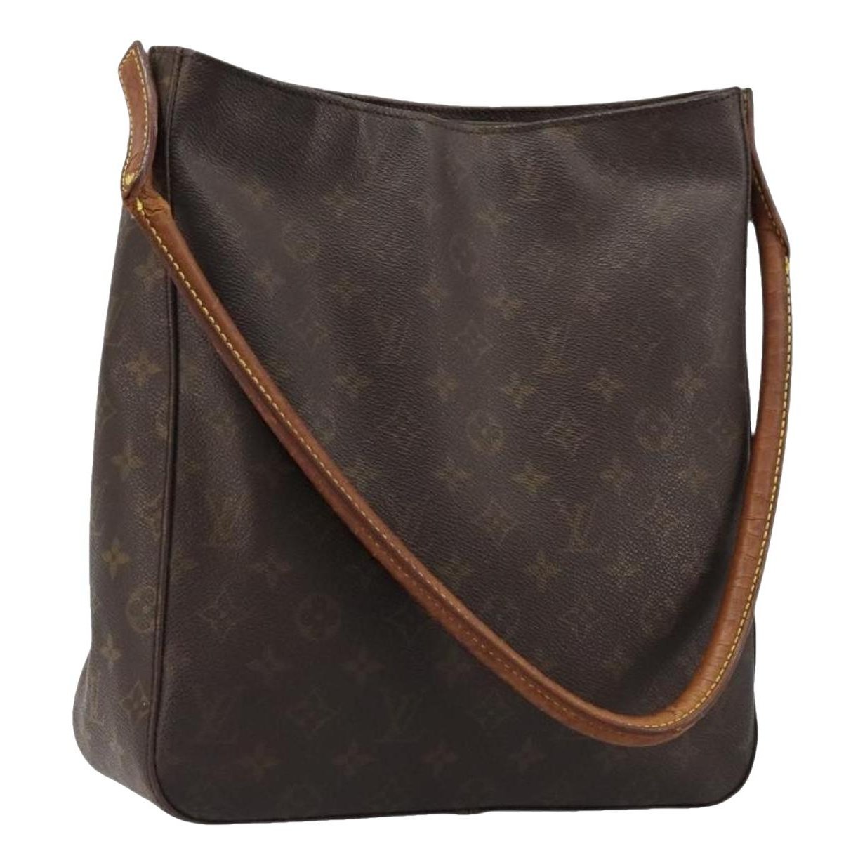 Looping leather handbag