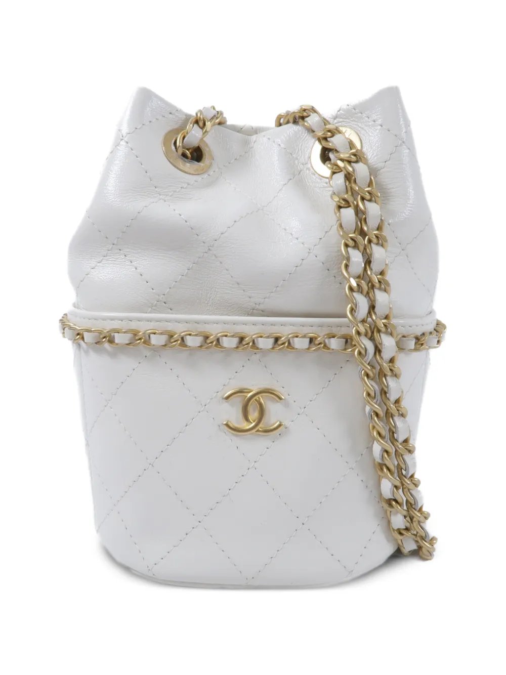 quilted bucket bag