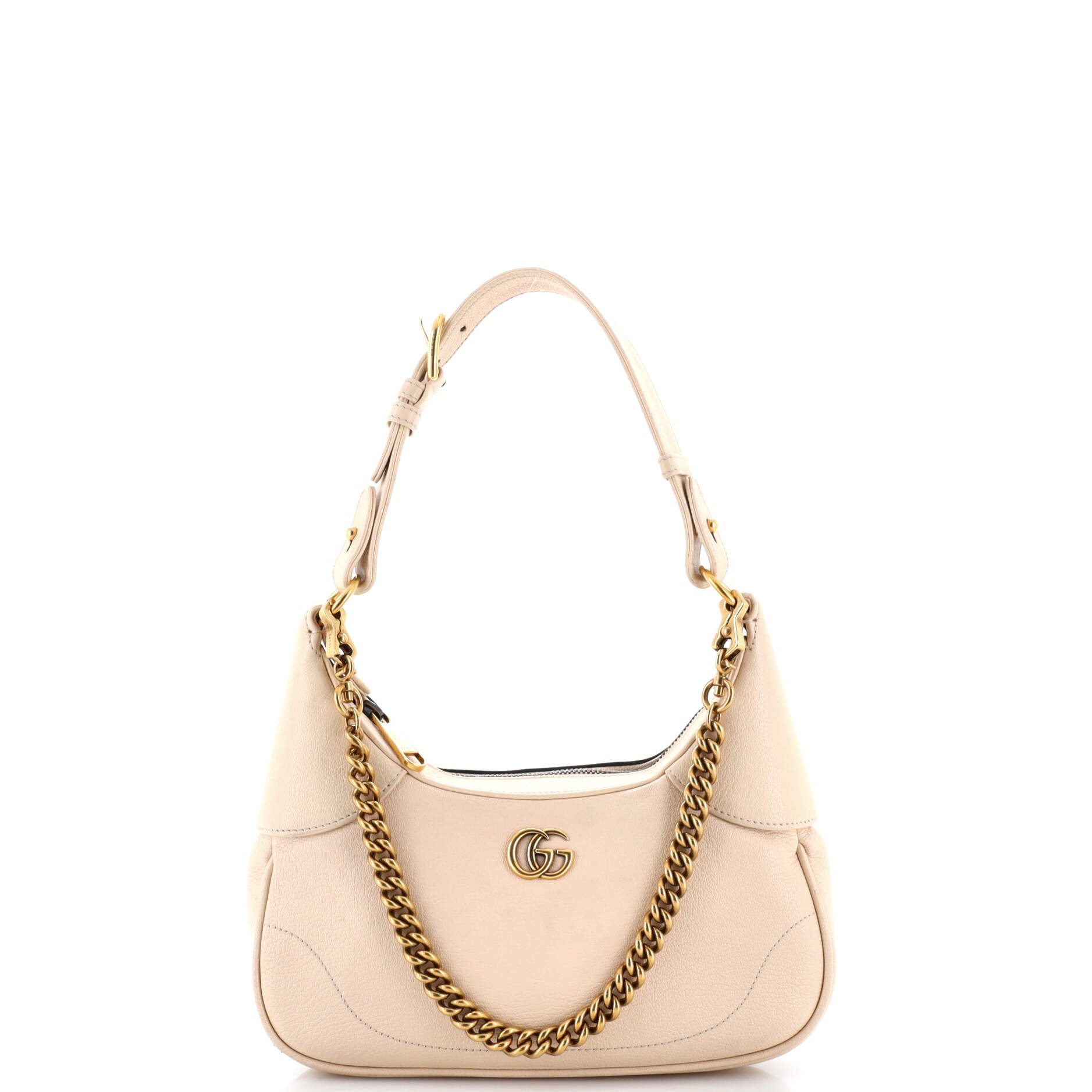 Aphrodite Zip Shoulder Bag Leather Small