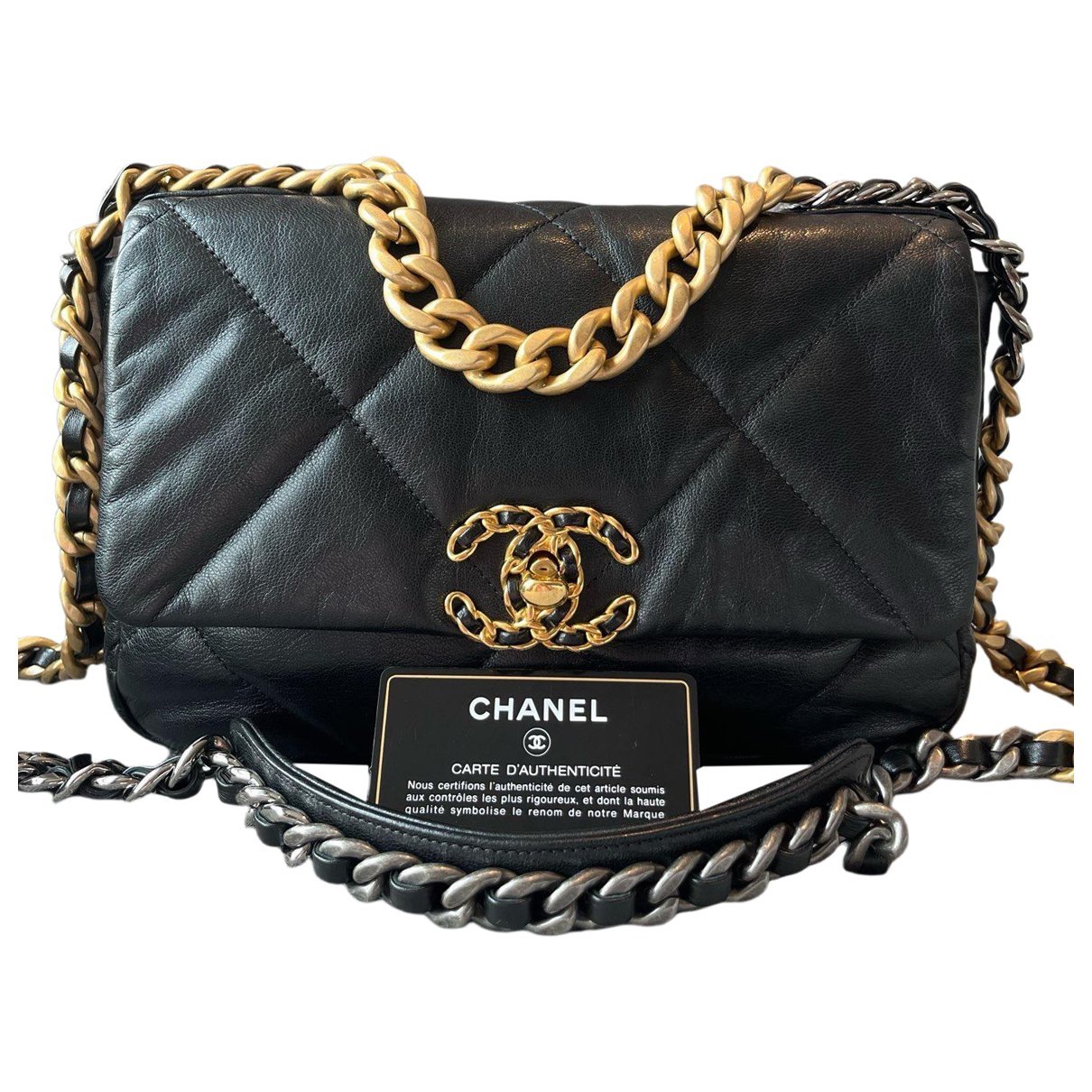 Chanel 19 leather handbag