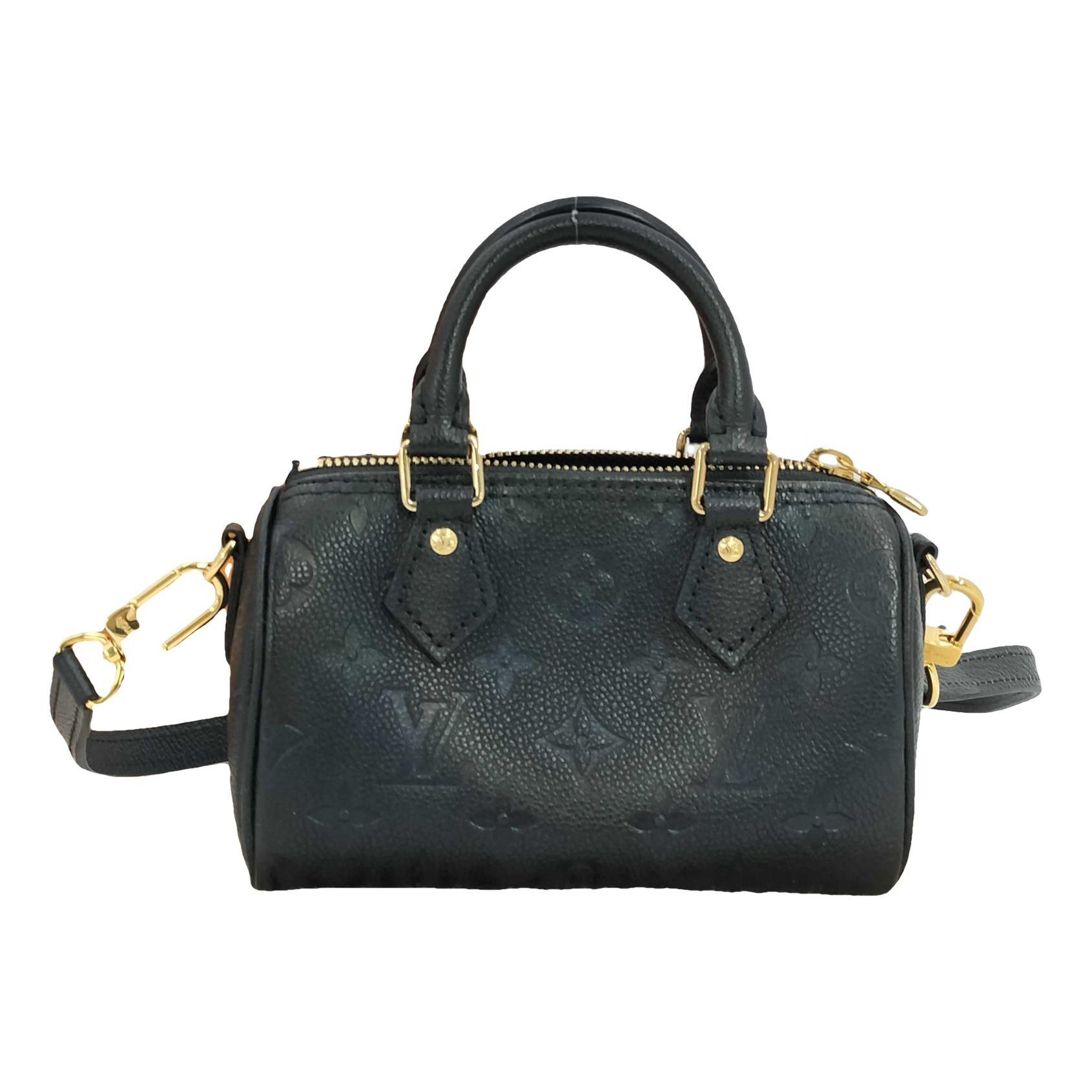 Nano Speedy / Mini HL leather handbag