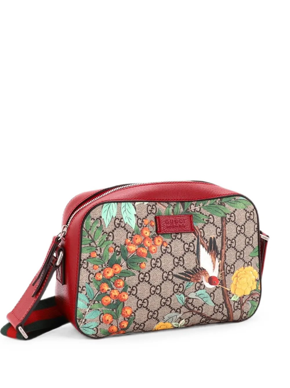 Camera Tian Print GG Coated Canvas Medium shoulder bag
