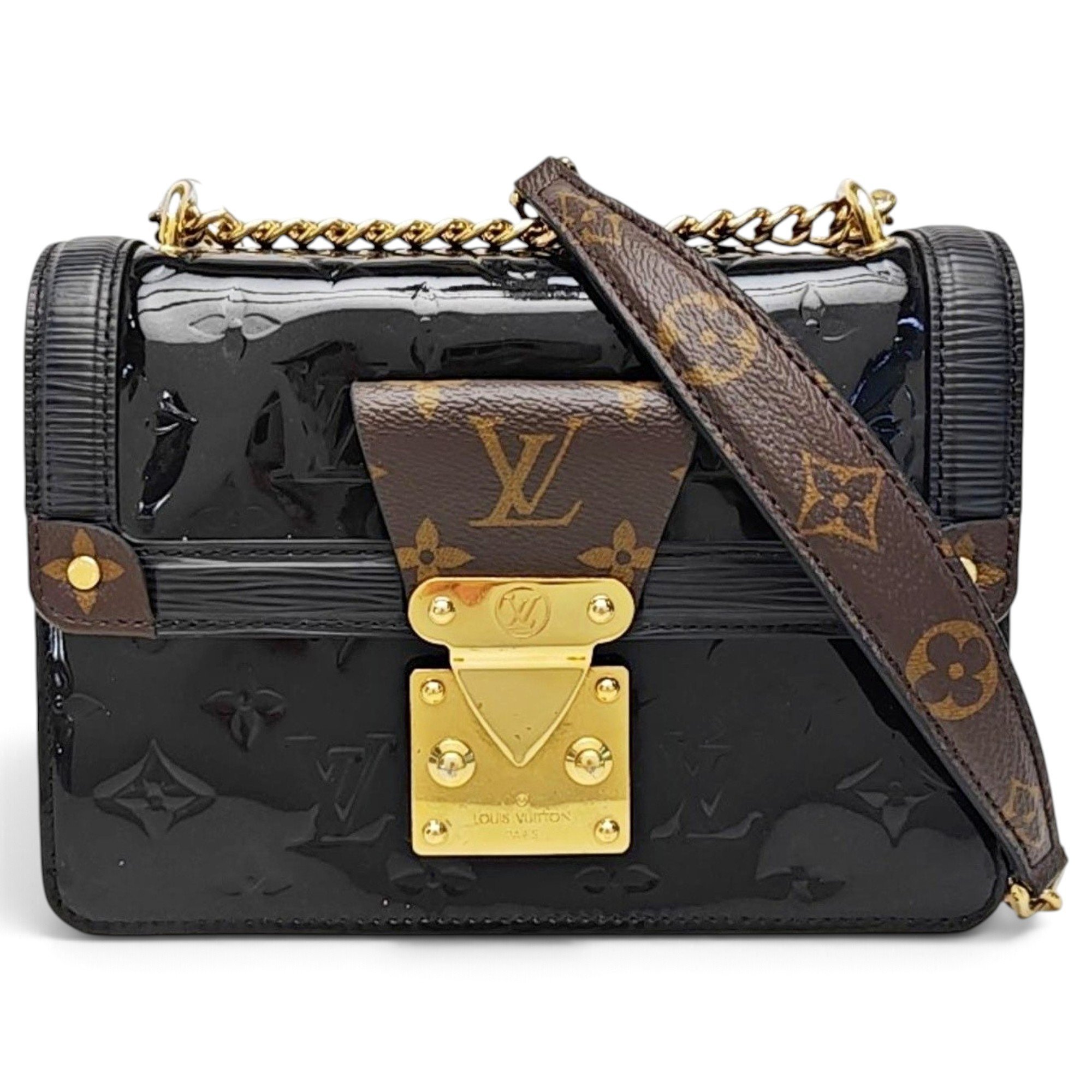 LV Wynwood patent leather handbag