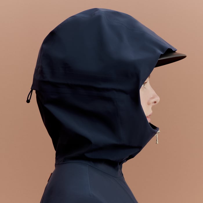 Navy Hardshell Jumping Water-resistant Jacket