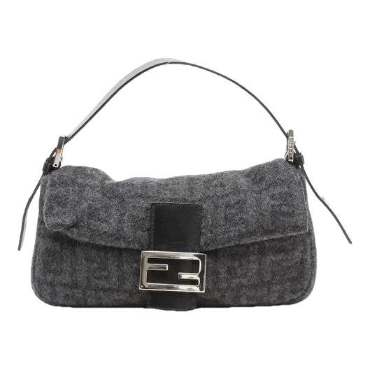 Baguette wool handbag