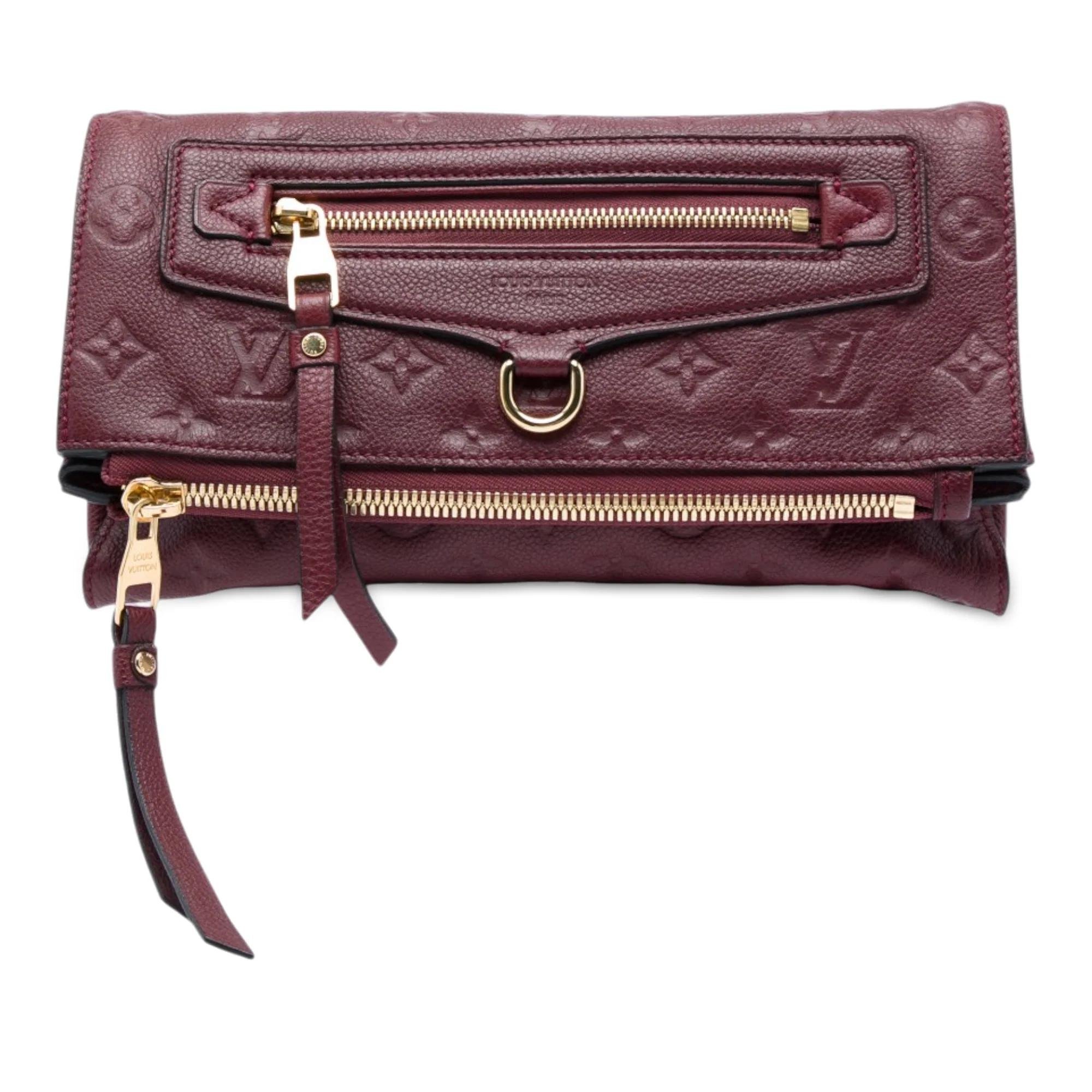 Pétillante leather clutch bag