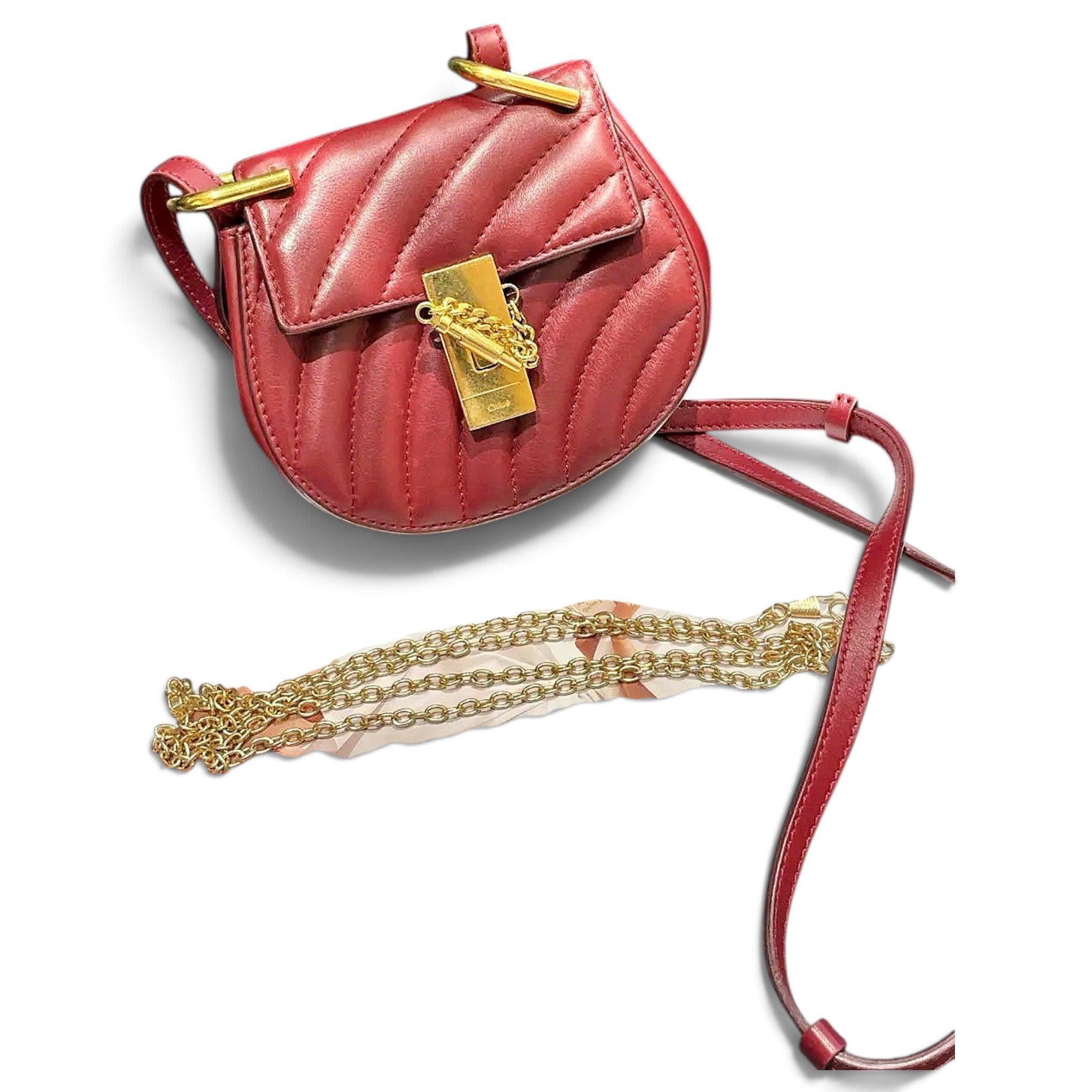 Drew leather crossbody bag