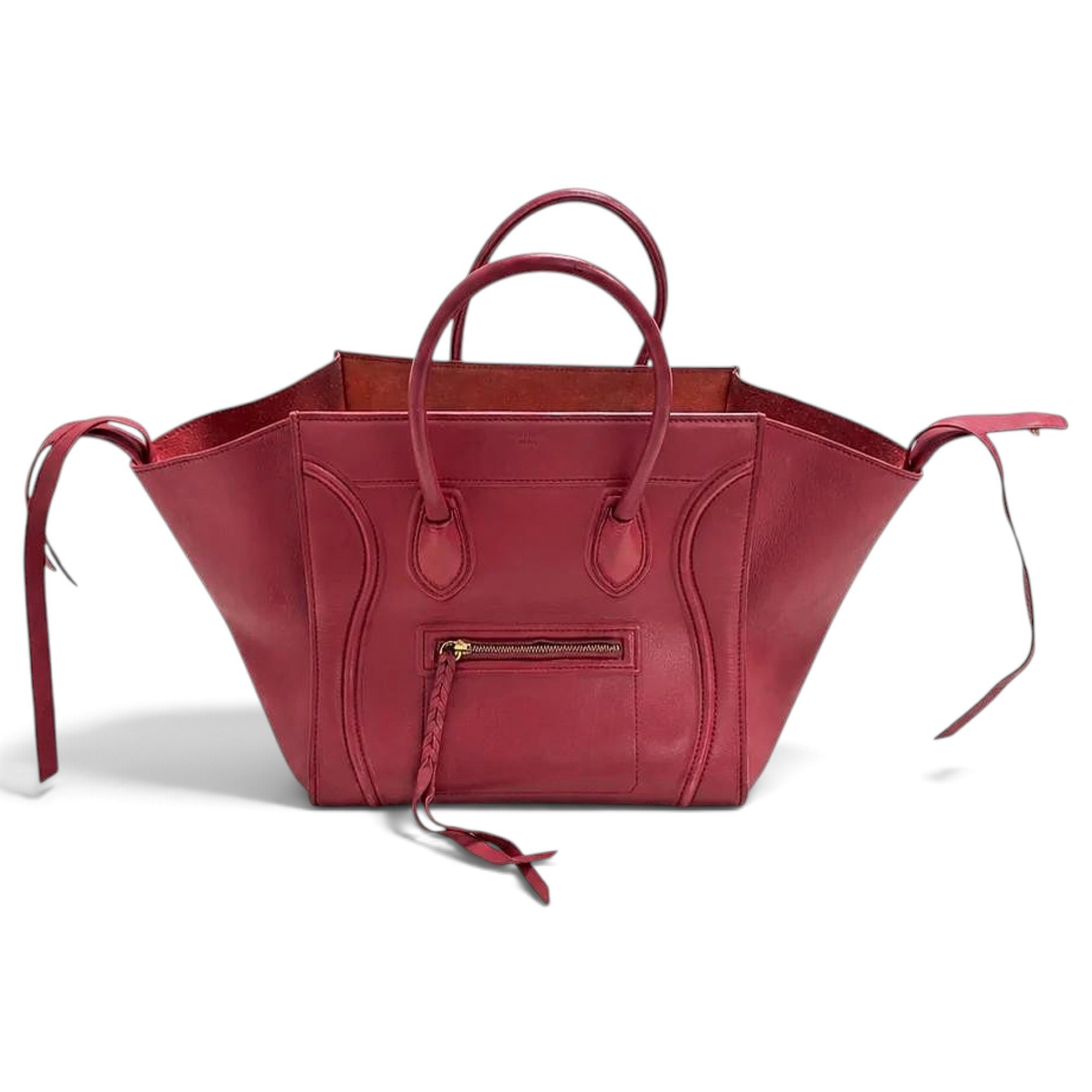 Luggage leather handbag