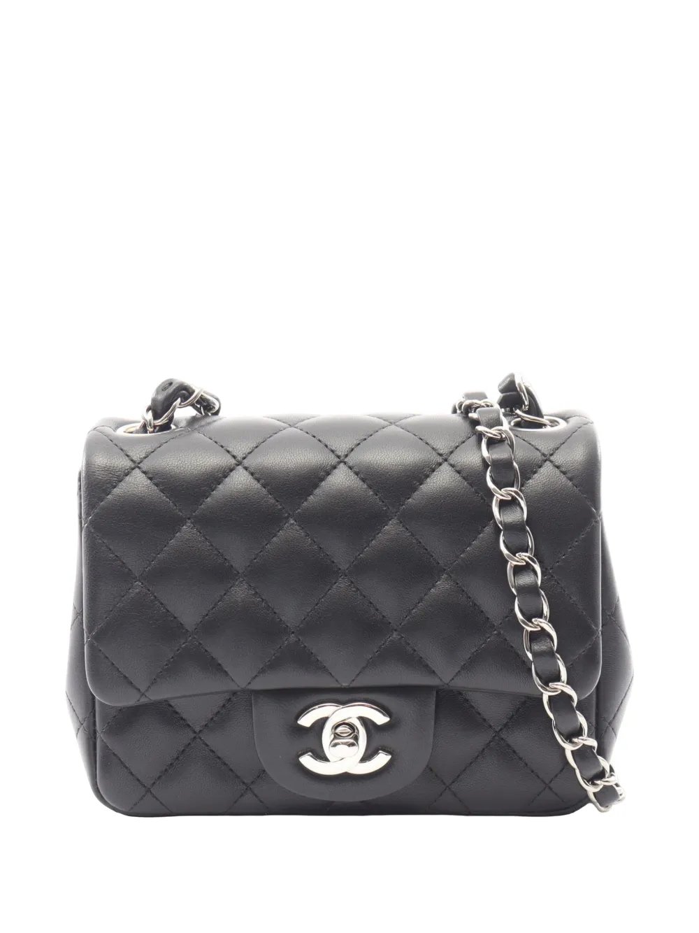 2020 Mini Square Classic Lambskin Single Flap crossbody bag