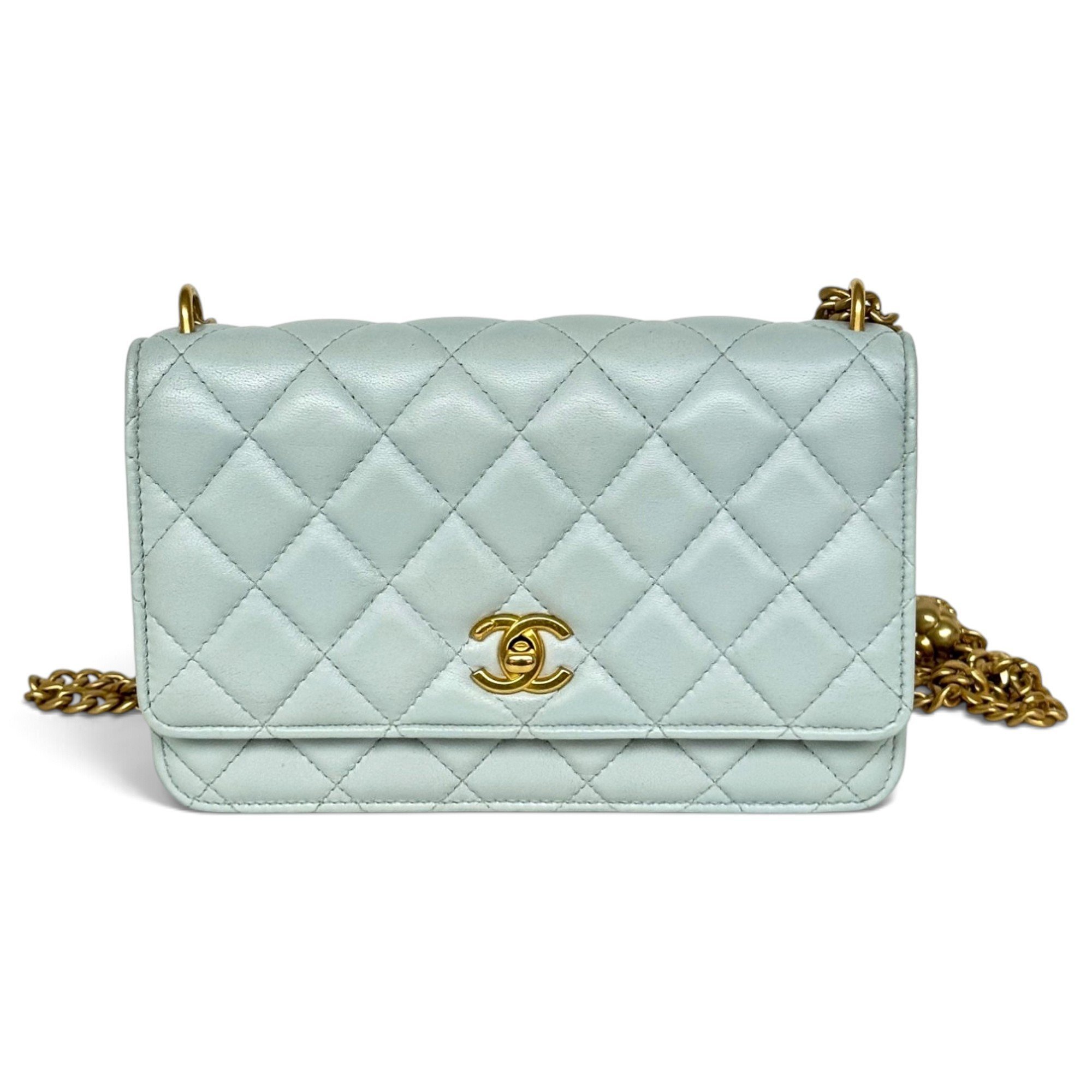 Wallet On Chain Timeless/Classique leather crossbody bag
