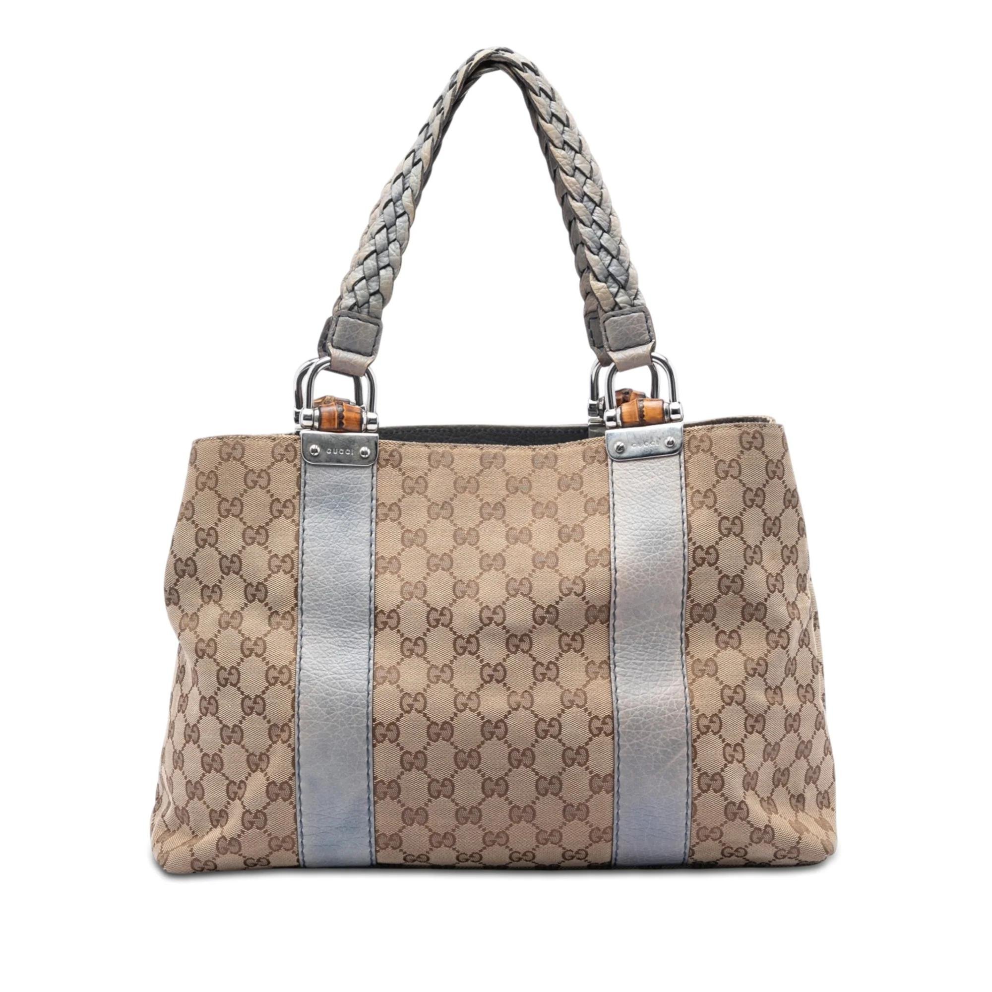 Bamboo leather handbag