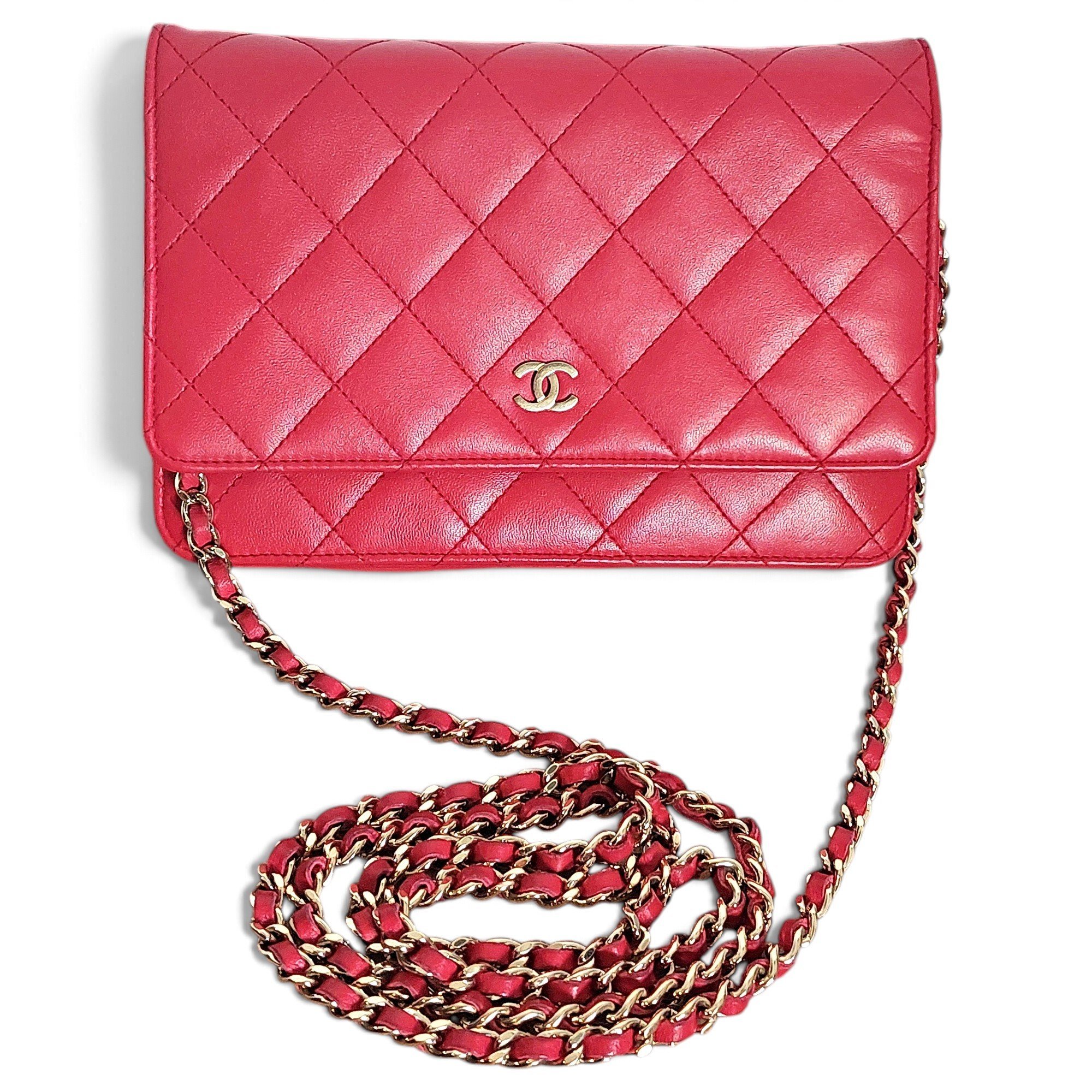 Wallet On Chain Timeless/Classique leather crossbody bag