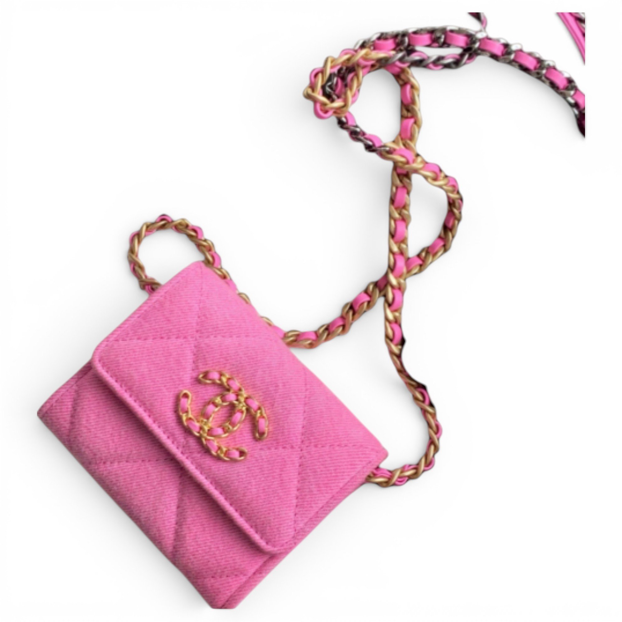Chanel 19 cloth crossbody bag
