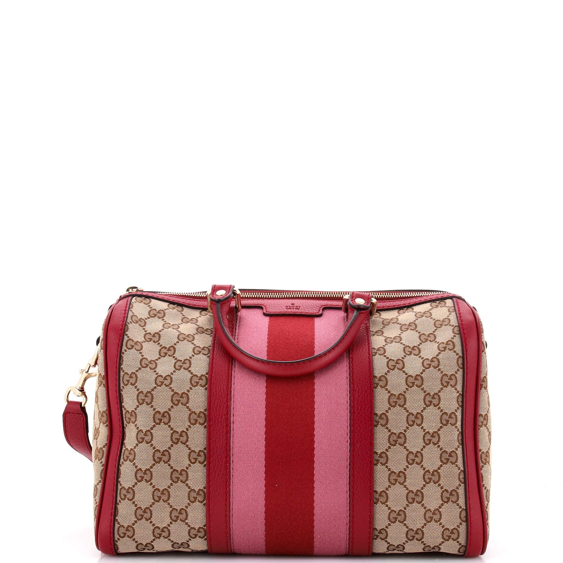 Vintage Web Boston Bag GG Canvas Medium