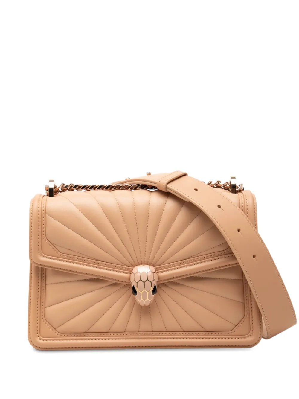 2010-2026 Medium Quilted Calfskin Diamond Blast Serpenti Forever shoulder bag