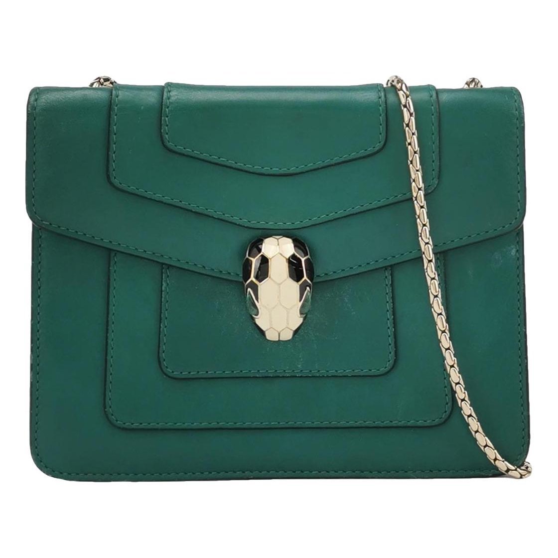 Serpenti leather handbag