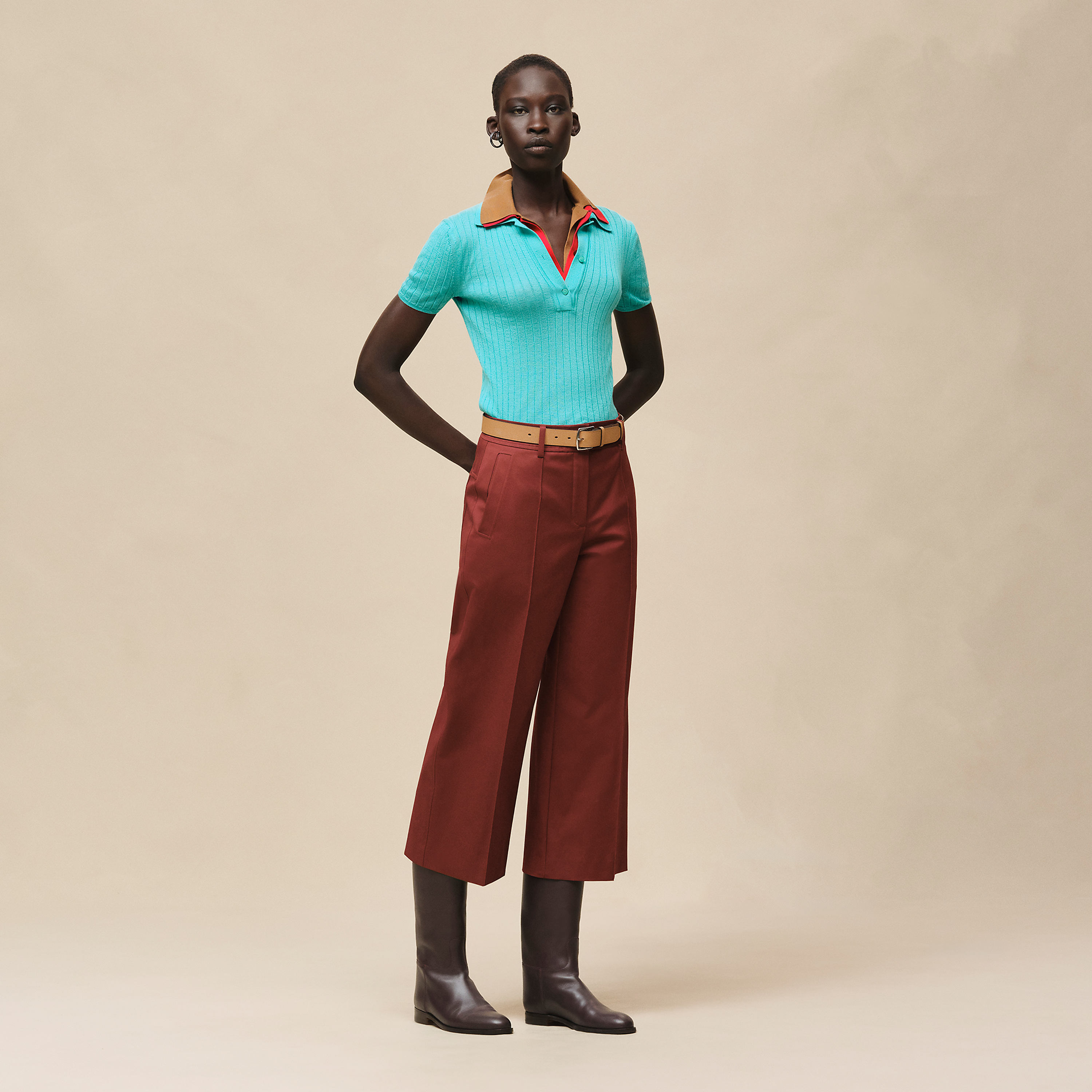 Pantalon cropped