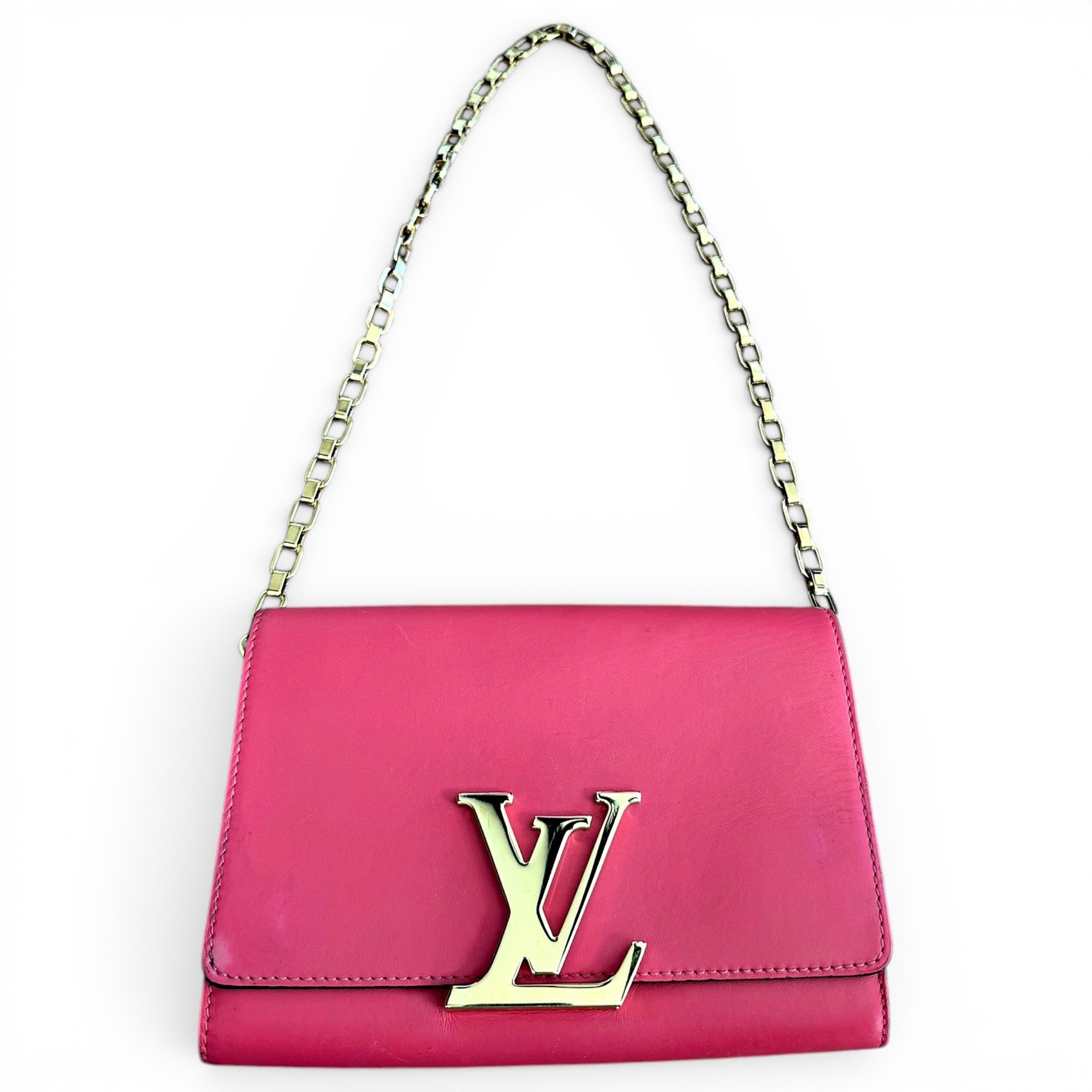 Leather clutch bag