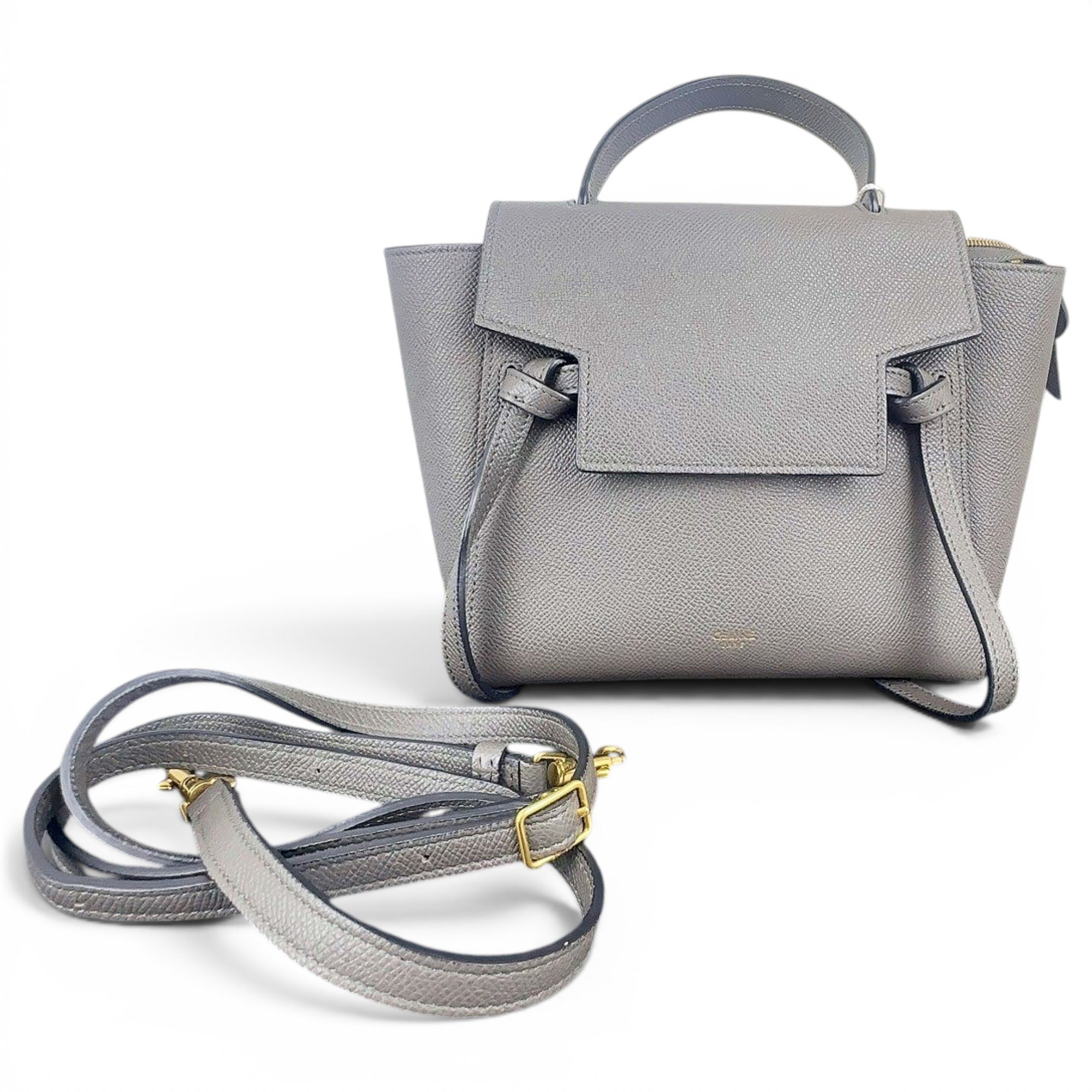 Belt leather handbag