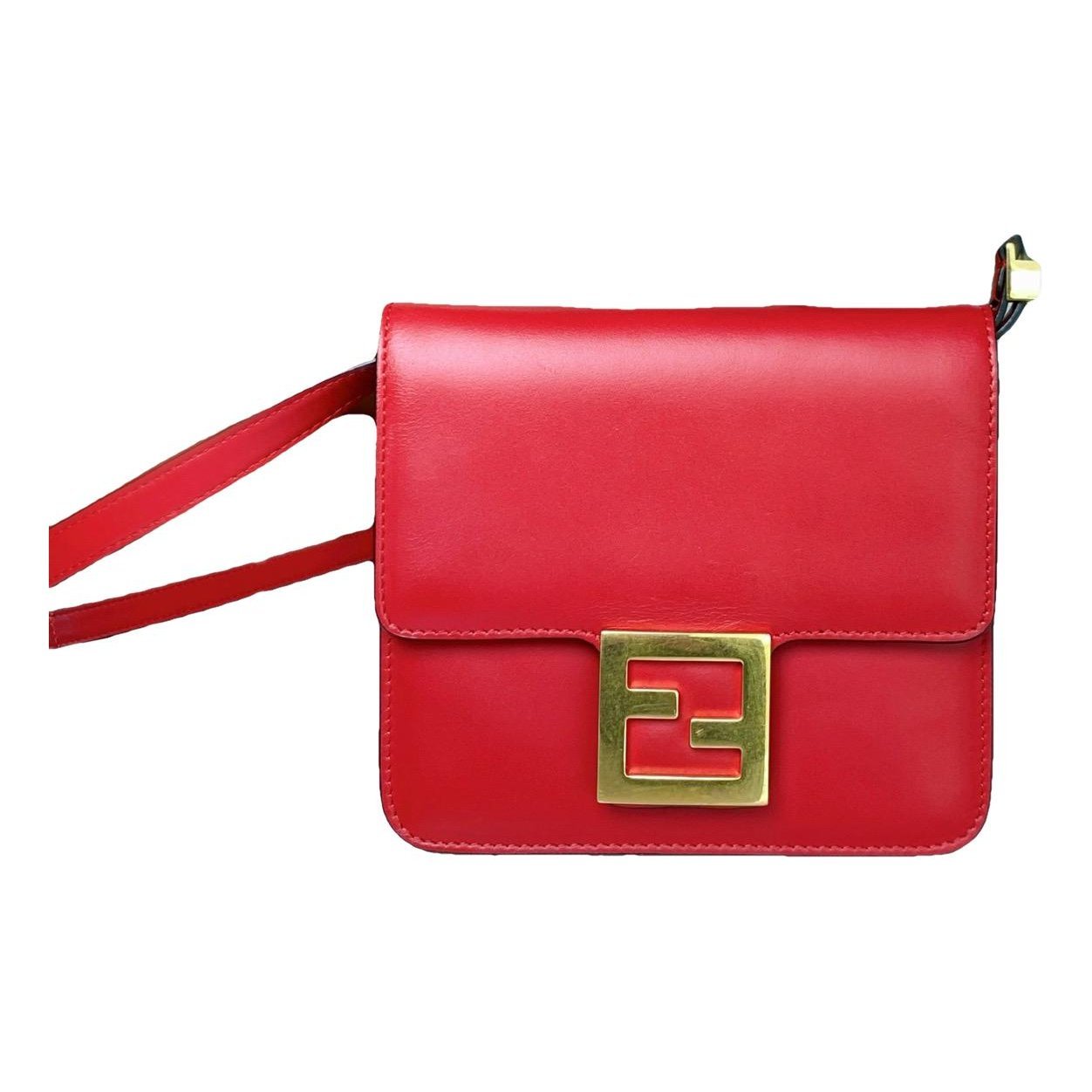 Flat Baguette leather handbag