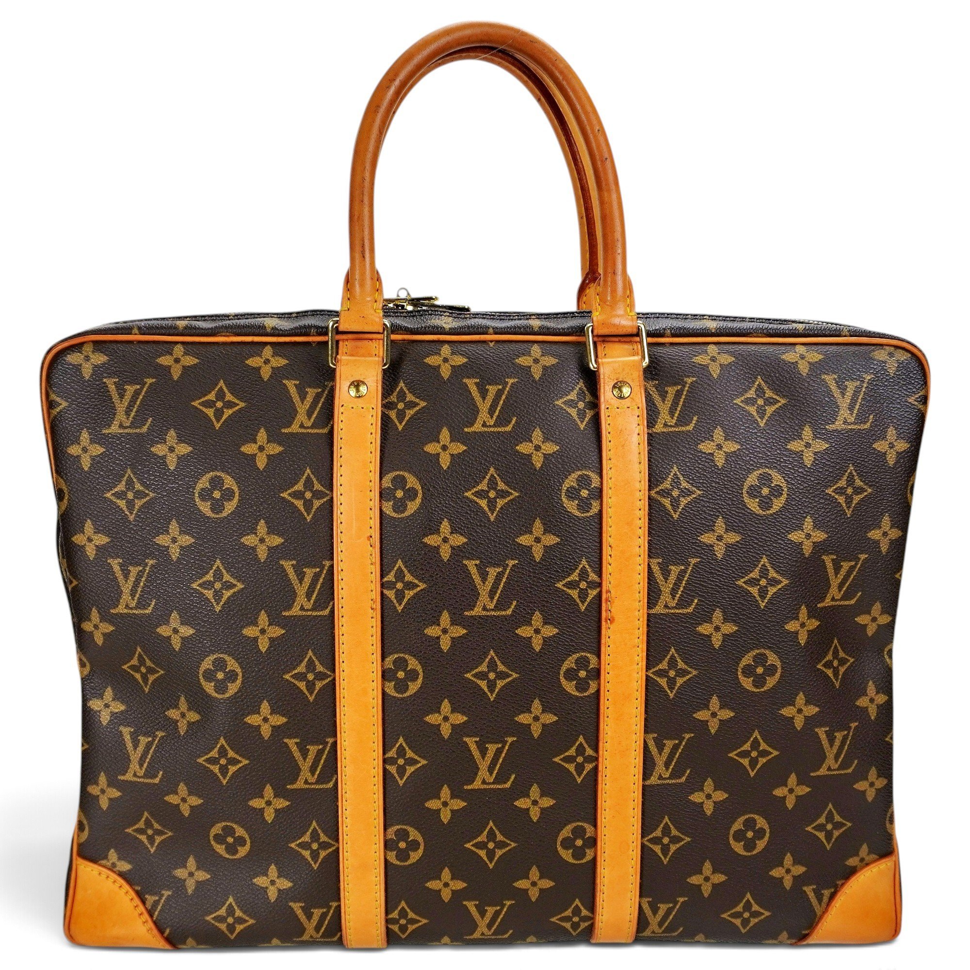 Porte Documents Voyage leather tote