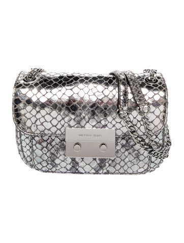 Michael Kors Embossed Leather Shoulder Bag